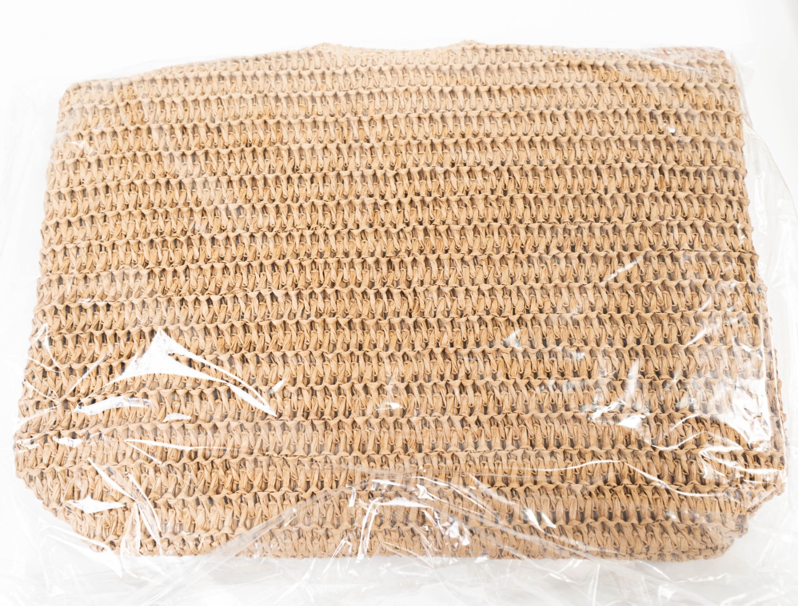 Large Straw Raffia Beach Tote Bag Lined Summer Handbag Boho Coastal Purse