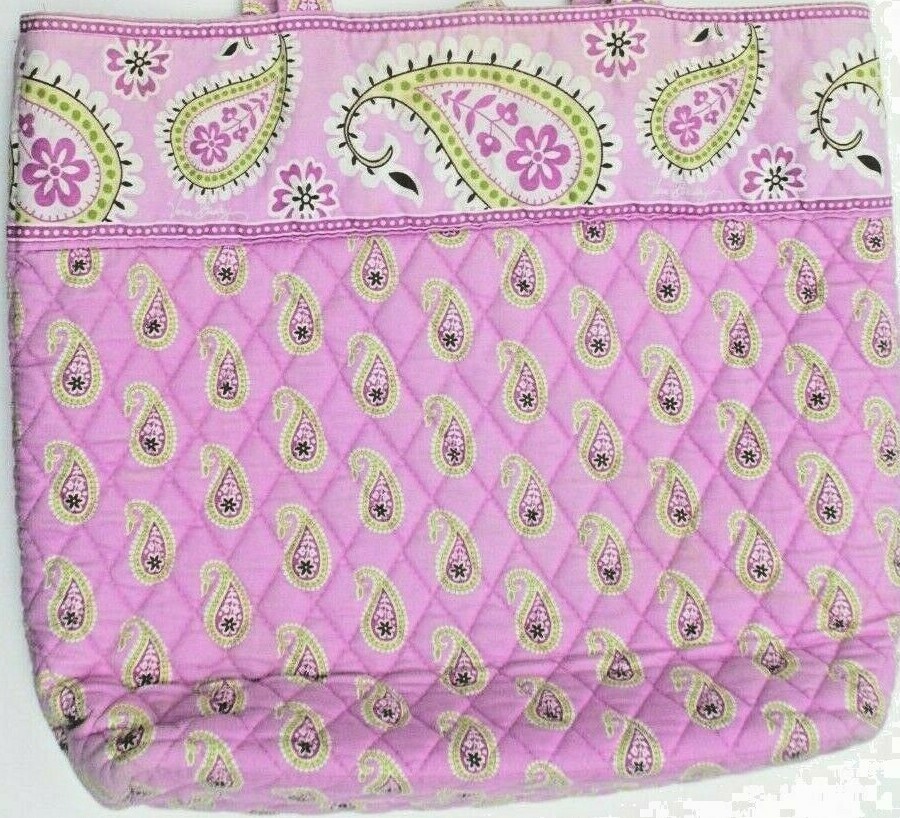 Vera Bradley Hand Bag- 14 3/4″ W x 13″H x 4″D – 2- Handles 26′” L x 3/4″ D