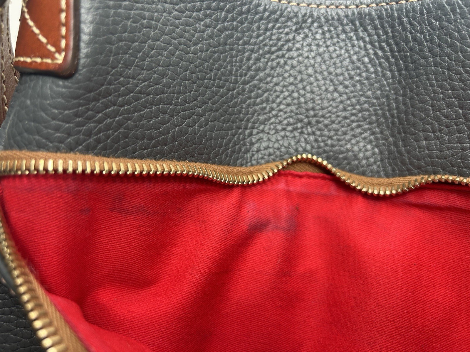 DOONEY & BOURKE Pebble Grain Crossbody DARK GRAY