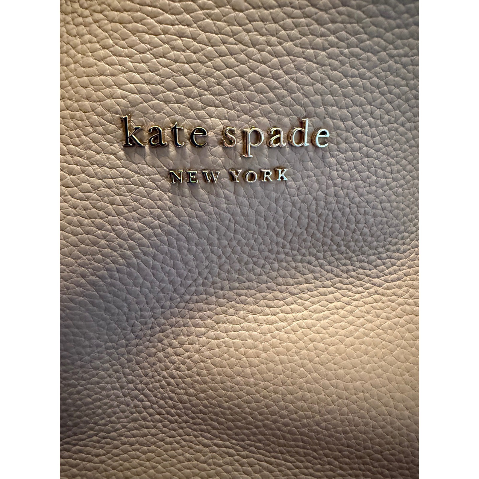 Kate Spade New York Pebbled Leather Backpack Parchment Cream Gold Hardware