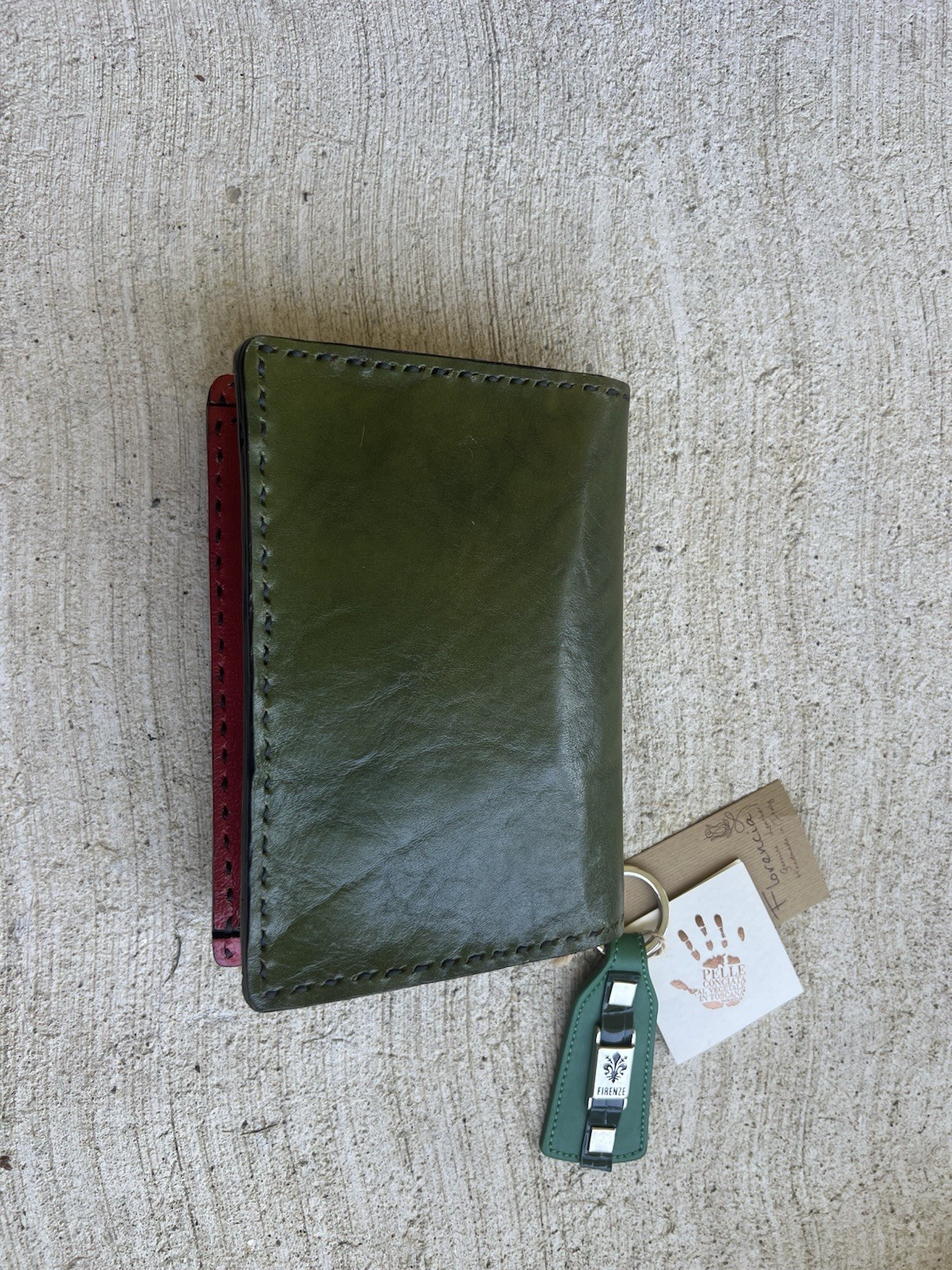 Florencia Italian multicolored Leather Crossbody Clutch