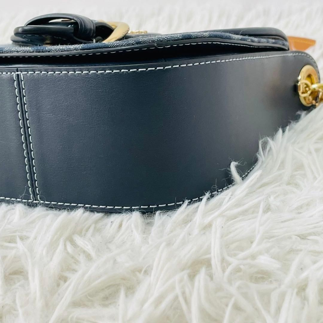 Coach Cleo Shoulder Bag 2way Denim C8512