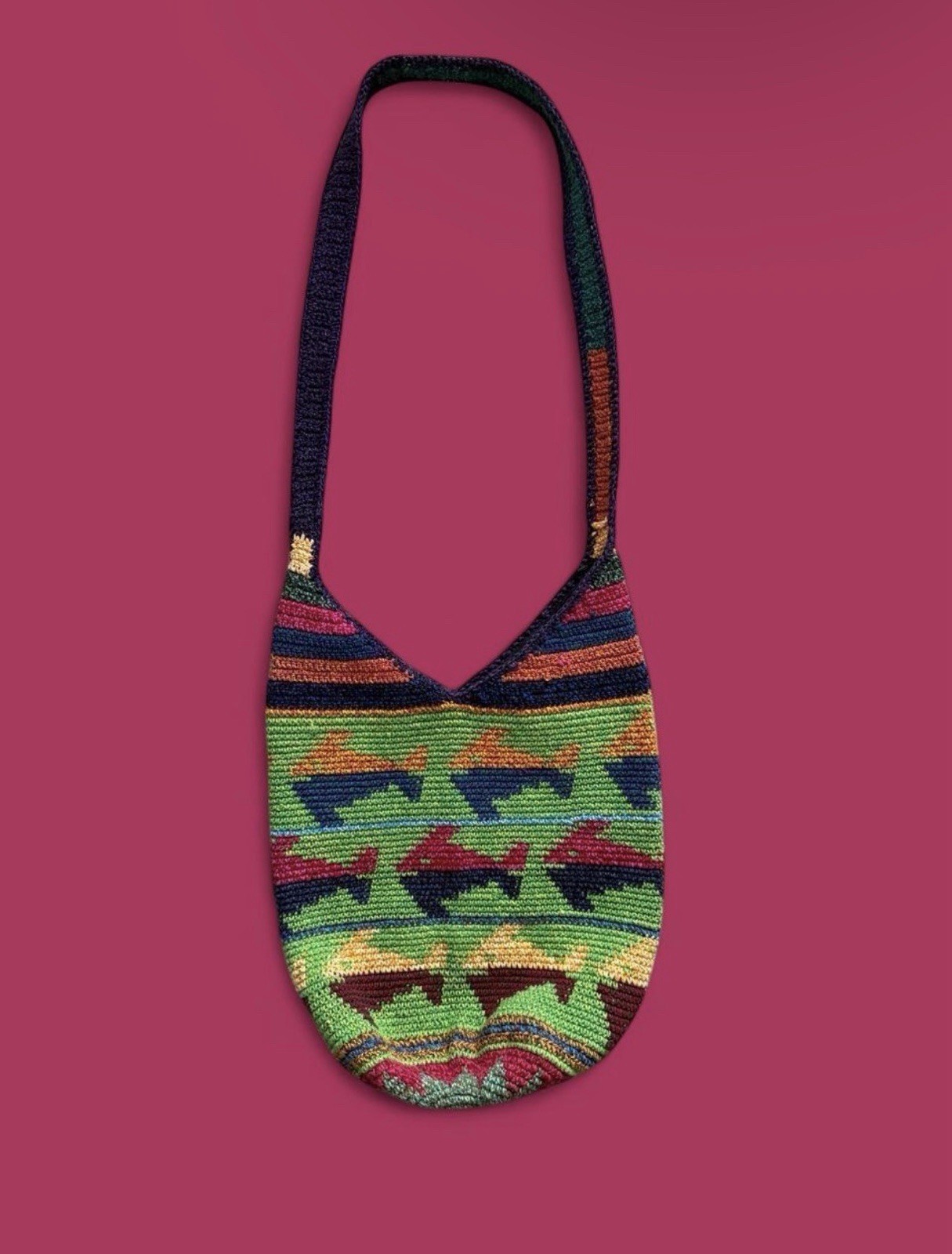Handmade Crochet Bag with Fish Design