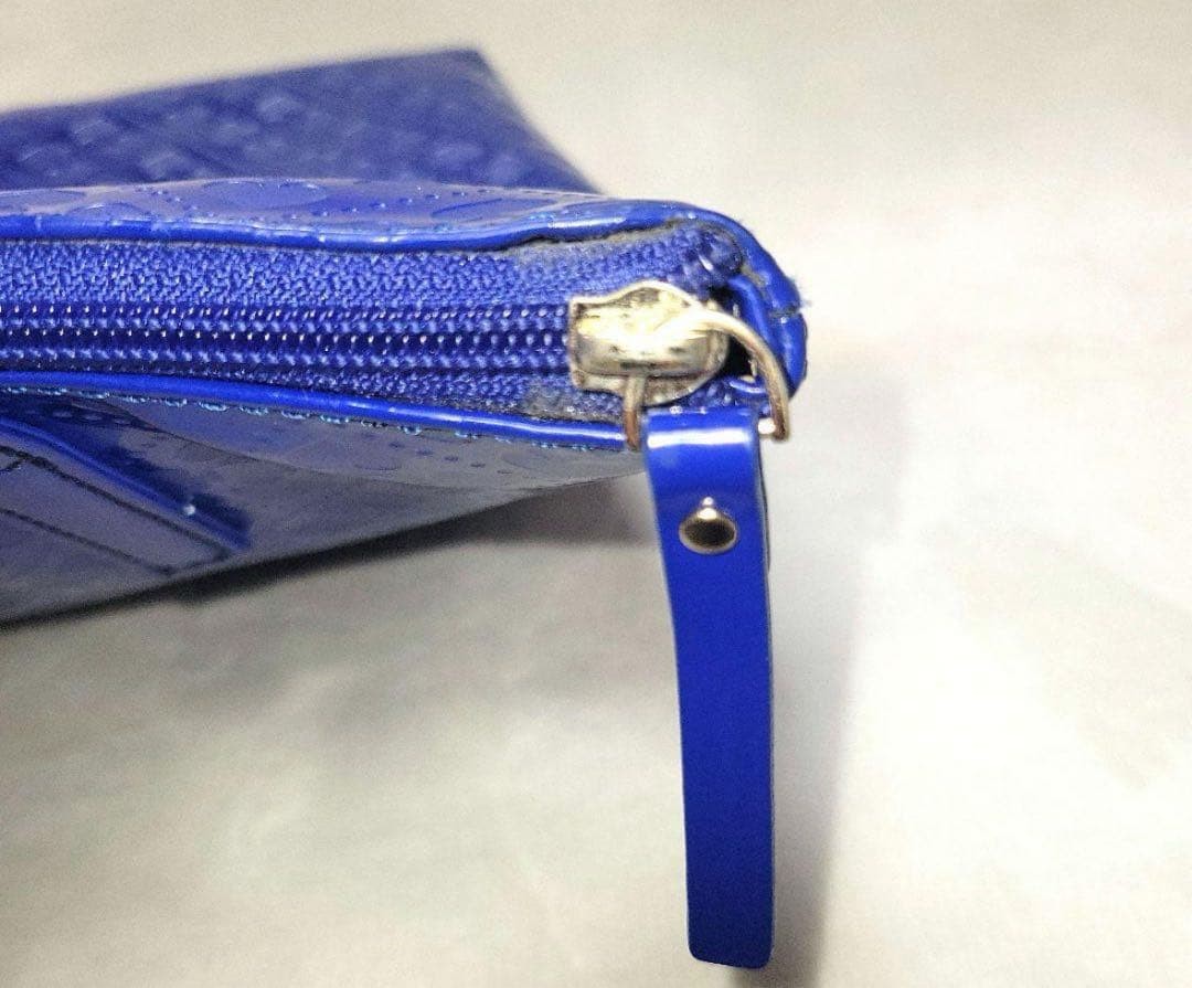 Kate Spade Spade Pattern Tote Bag Blue PVC Large 31.5cm