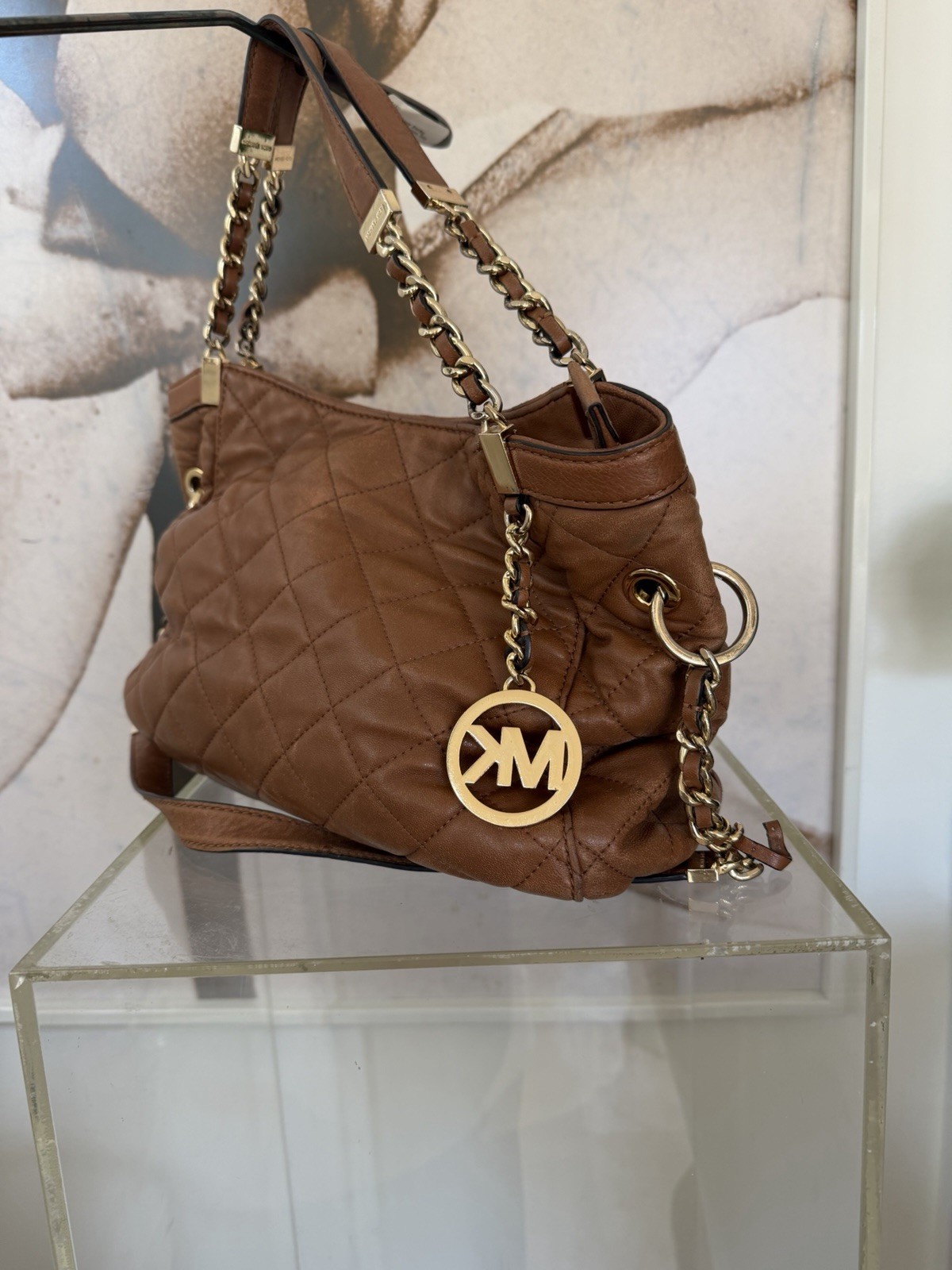 Michael Kors Susannah MD Quilted Camel Color