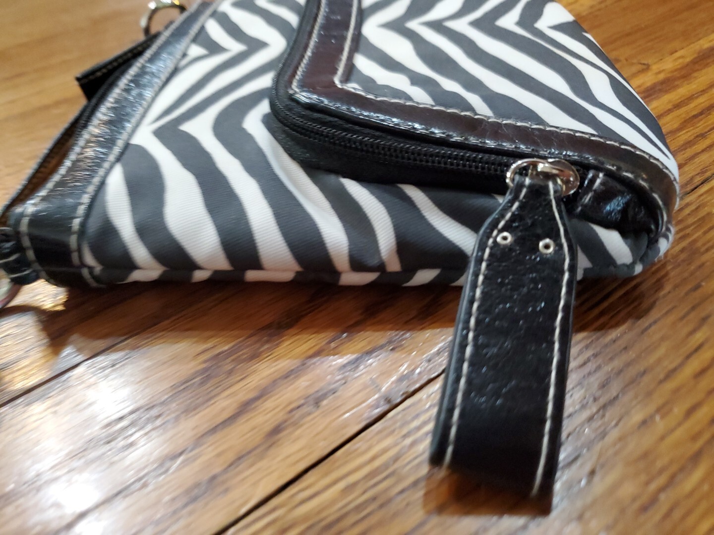 Merona Black And White Zebra Crossbody Purse