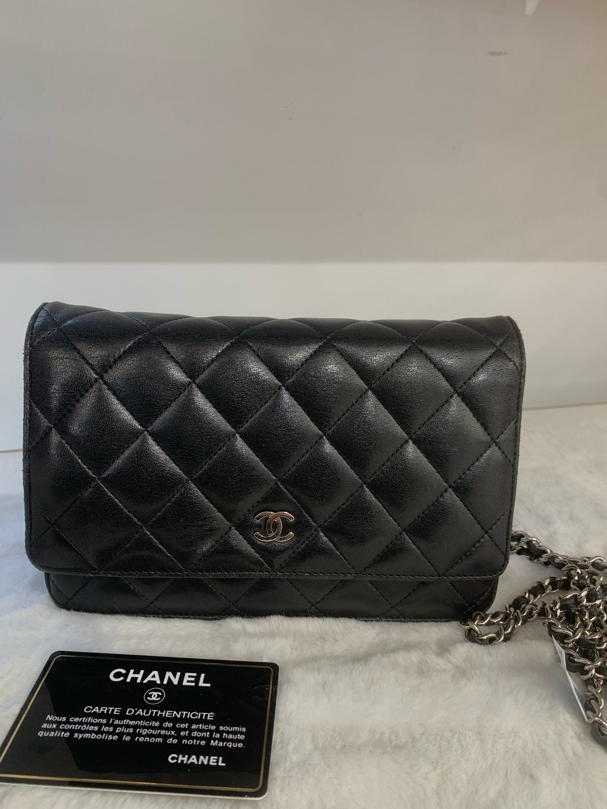 Chanel black Woc chain bag (19.2*12.3*3.5)cm