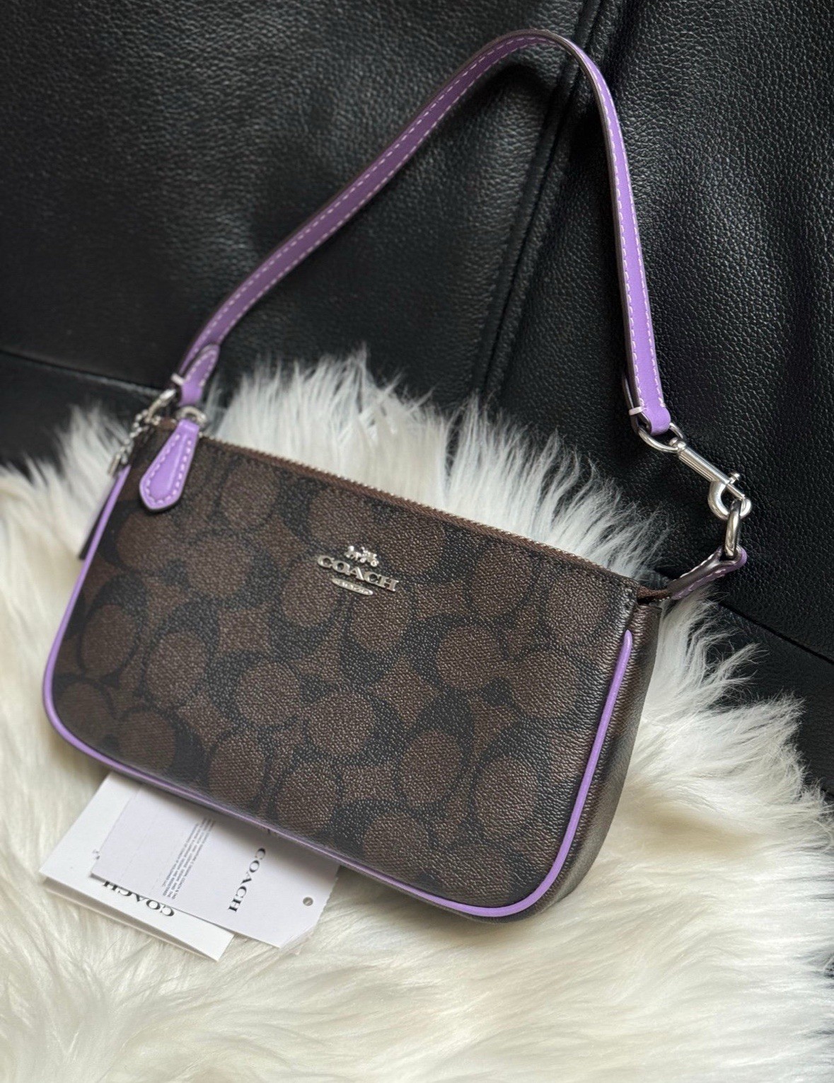 NWT Coach Disney X Coach Teri Shoulder Bag In Jacquard With Mickey Mouse CM196
