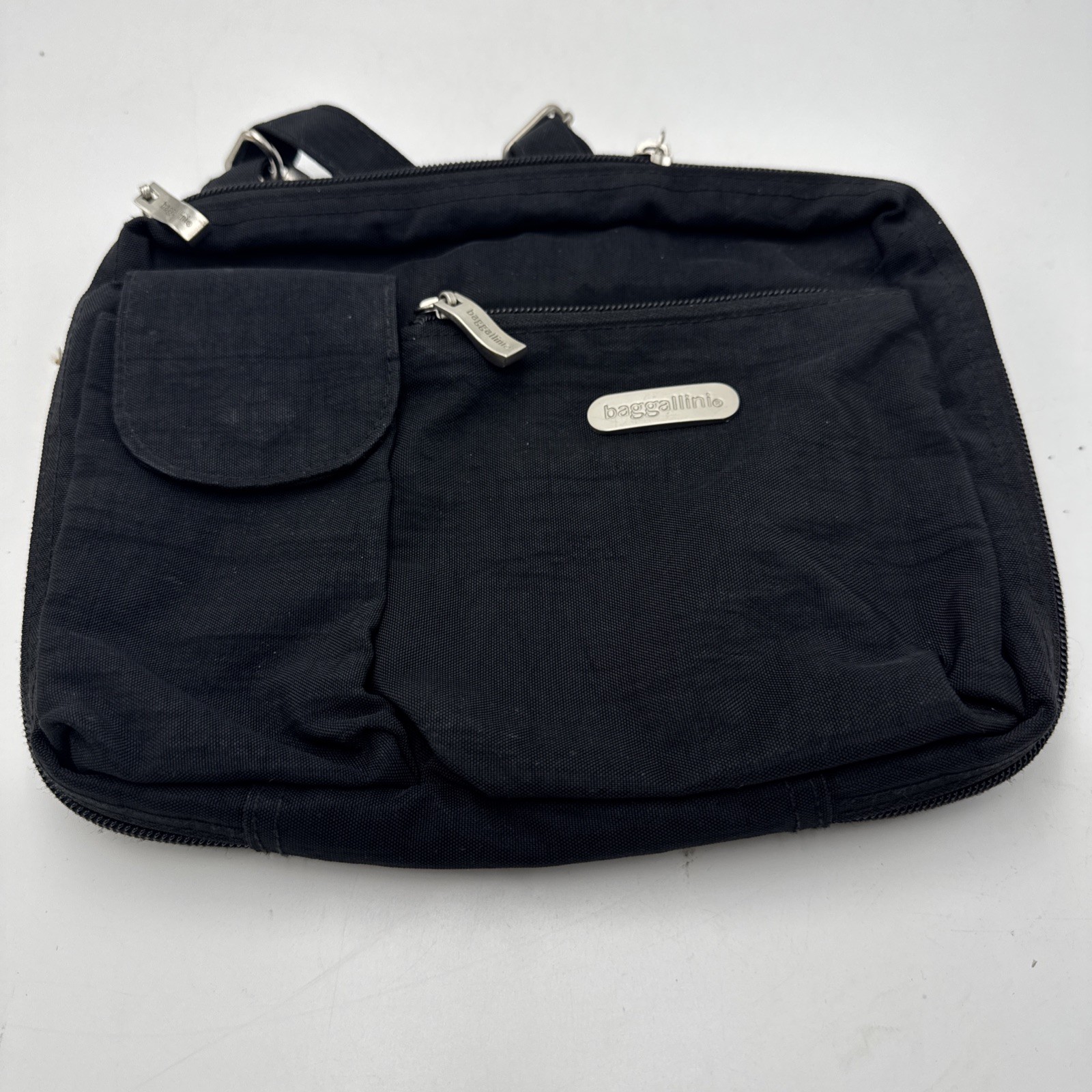 Baggallini Women’s Crossbody Bag Purse Convertible Belt Loops Black Pockets