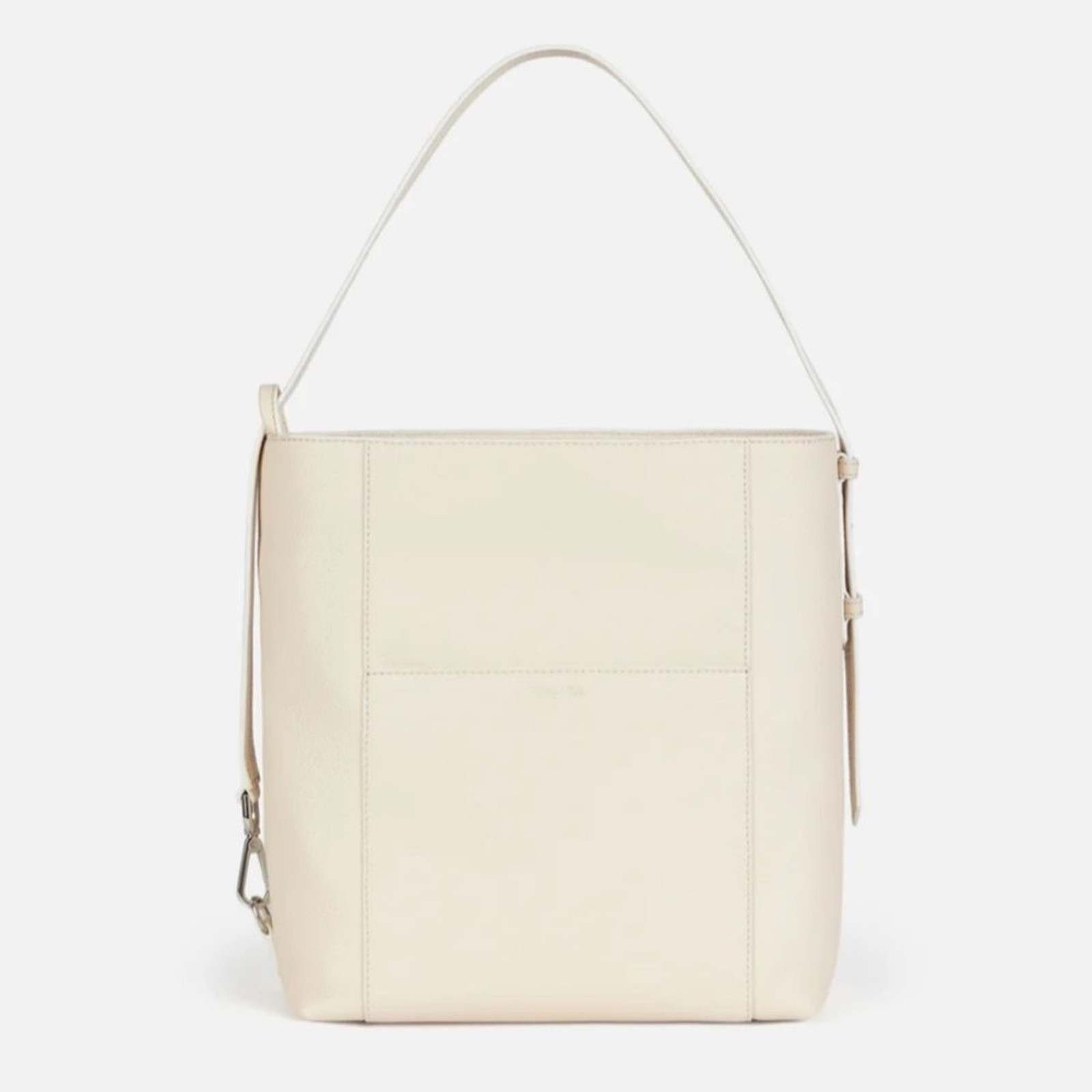 WE-AR4 Gorgeous Cream Leather Cityscape Shoulder Bag NWT $400!!