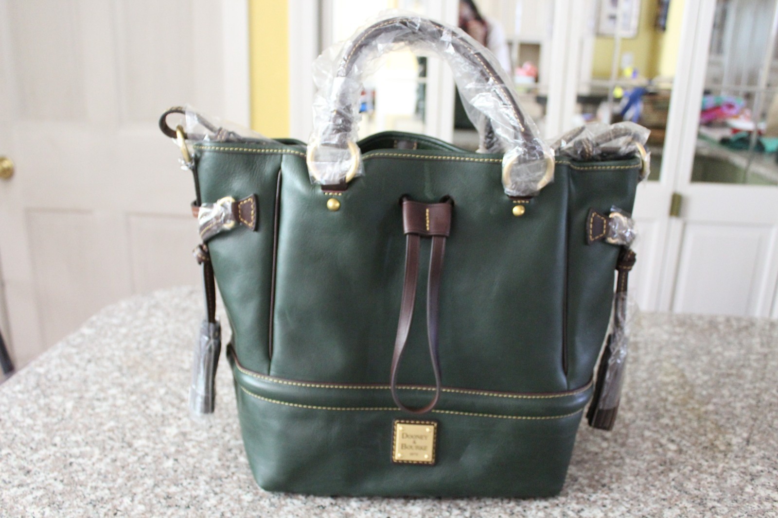 Dooney & Bourke Florentine Leather Buckley Handbag – Ivy Green – NWT