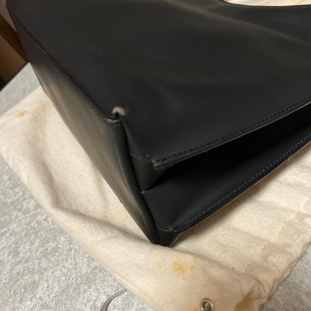 DUTY PAID GUCCI Leather Shoulder Bag Black Women Auth 8.26 x 12.99 x 4.33inch