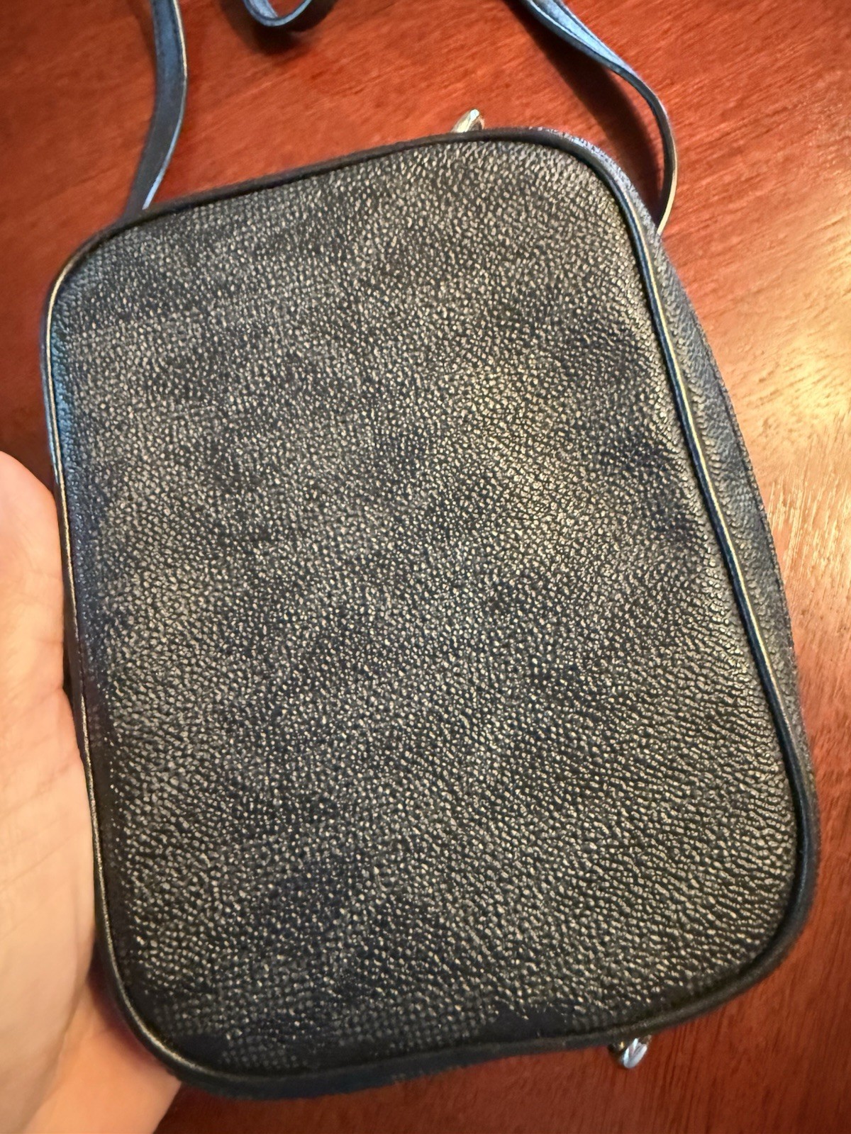 Michael Kors Monogram Crossbody with Silver chain and leather strap