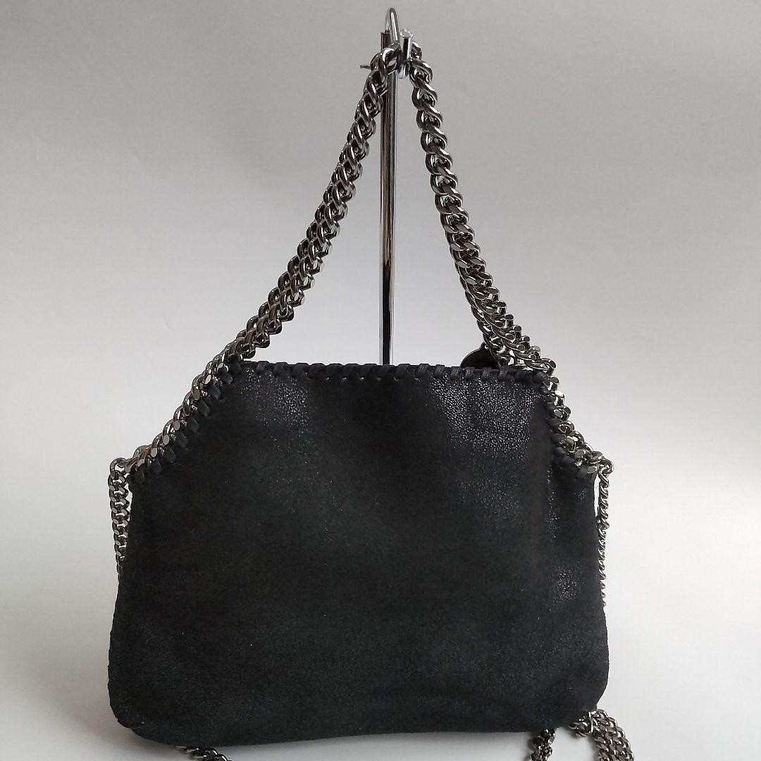 Stella McCartney Falabella Tiny 2Way Chain Shoulder Bag Black made in Italy