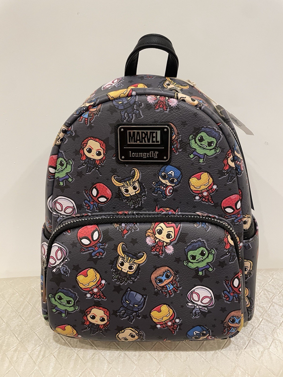 Disney Marvel Loungefly Avengers Chibi Backpack Iron Man Spider-Man Hulk NEW NWT