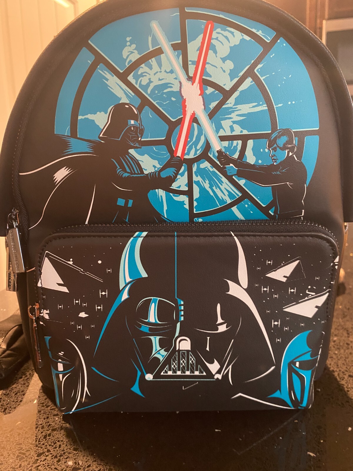 Star Wars Danielle Nicole VADER & LUKE DEATH STAR DUEL Mini Backpack NWT NEW