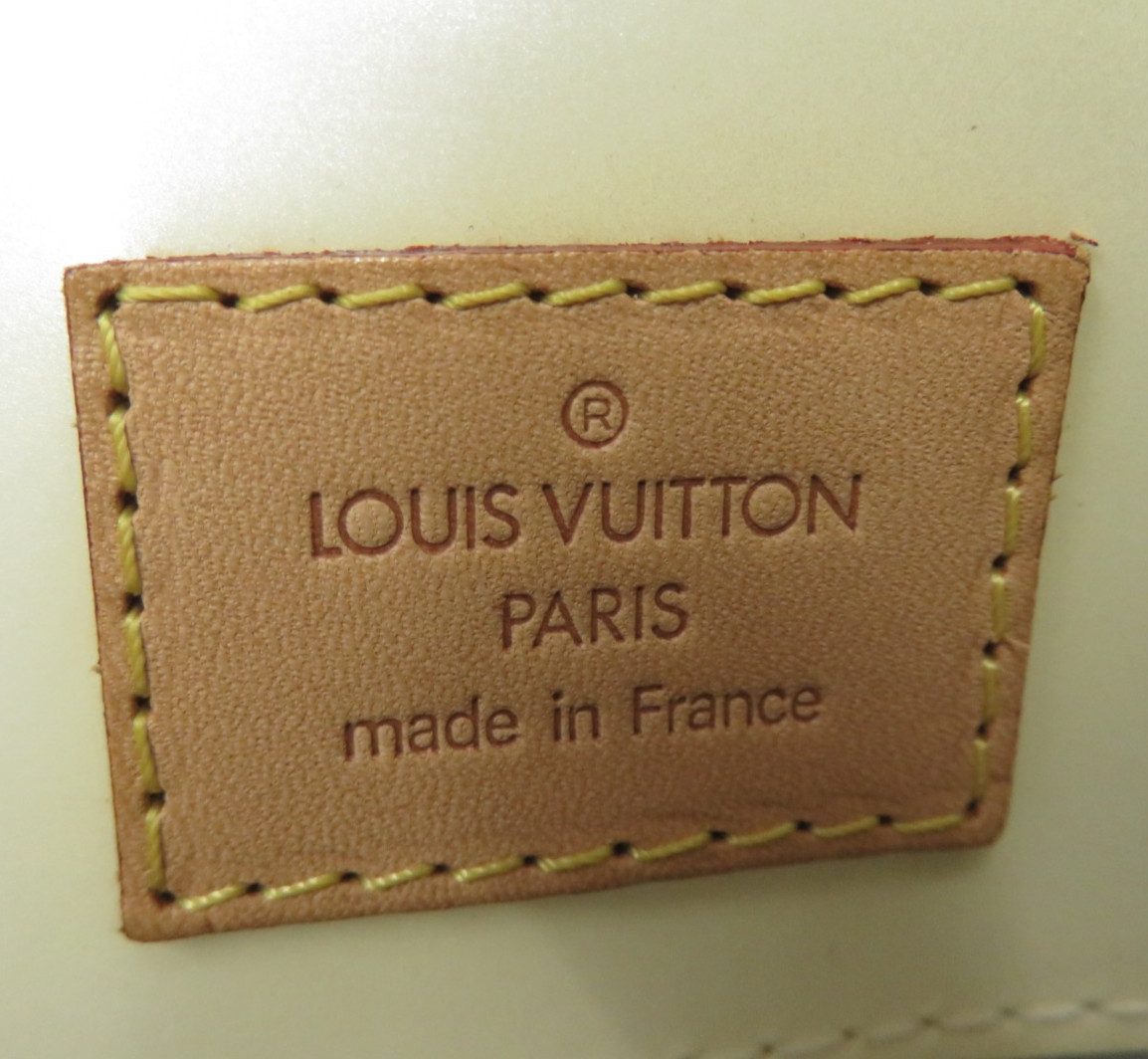 Auth Louis Vuitton Reade PM Monogram Vernis Leather Tote Bag Handbag F#53996