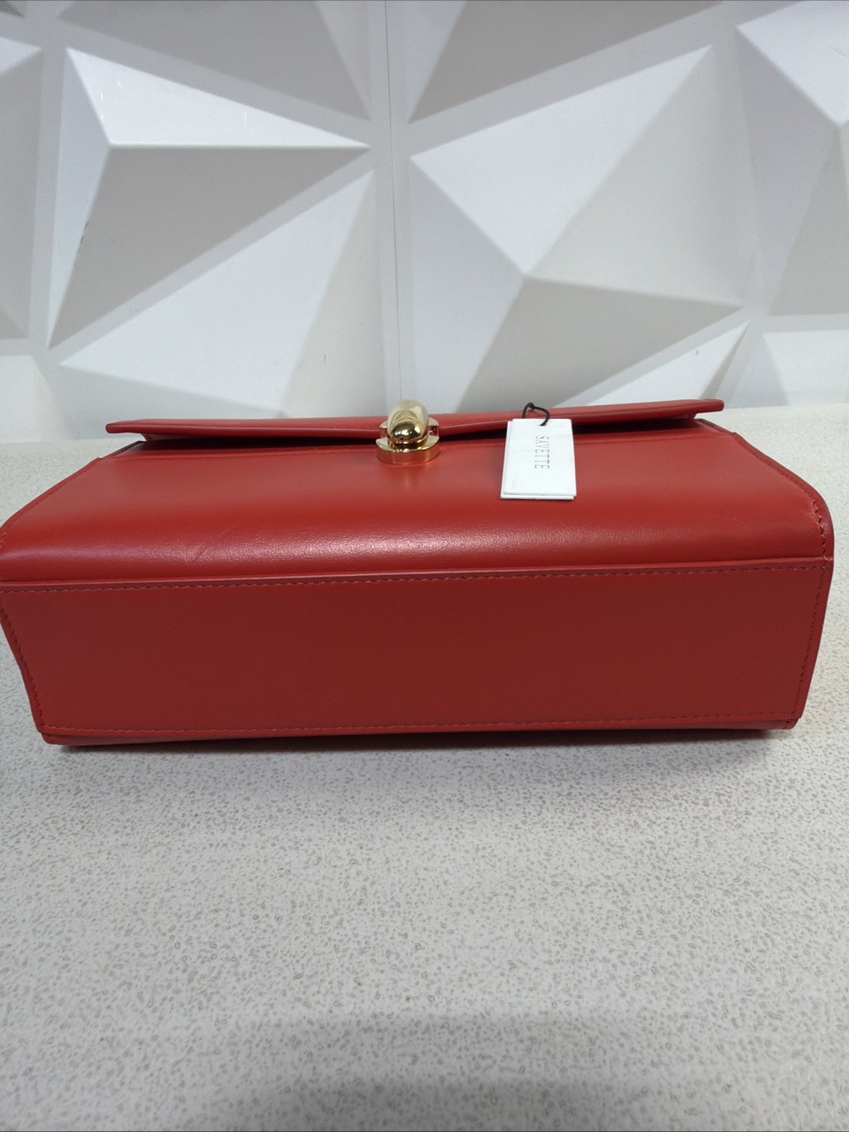 SAVETTE Symmetry Pochette Red Leather READ DESCRIPTION