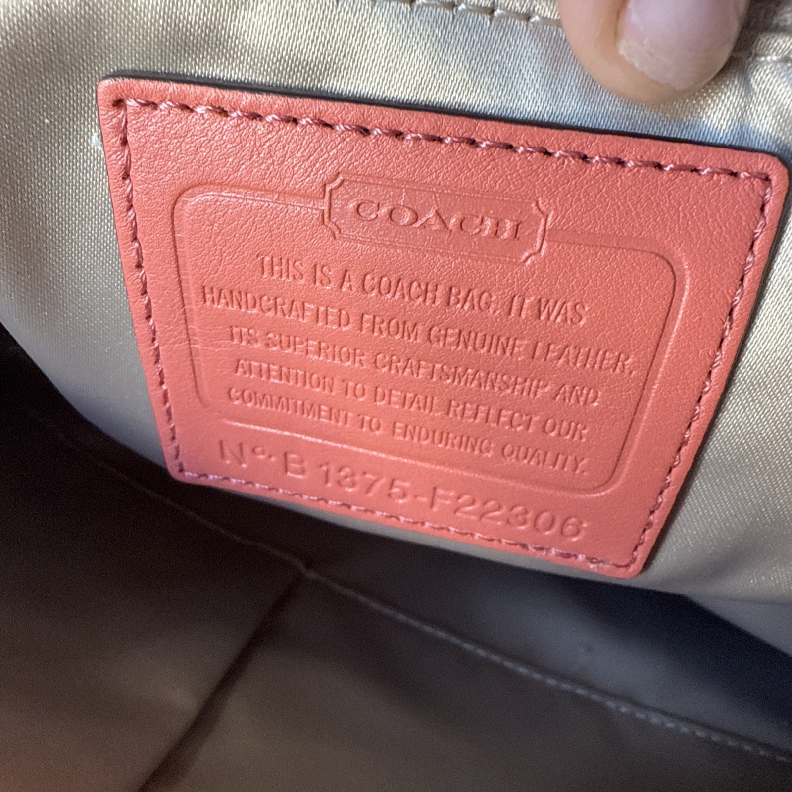 COACH Kristin Leather Hobo Shoulder Bag Coral Pink Rose F22306 NWOT – Pristine
