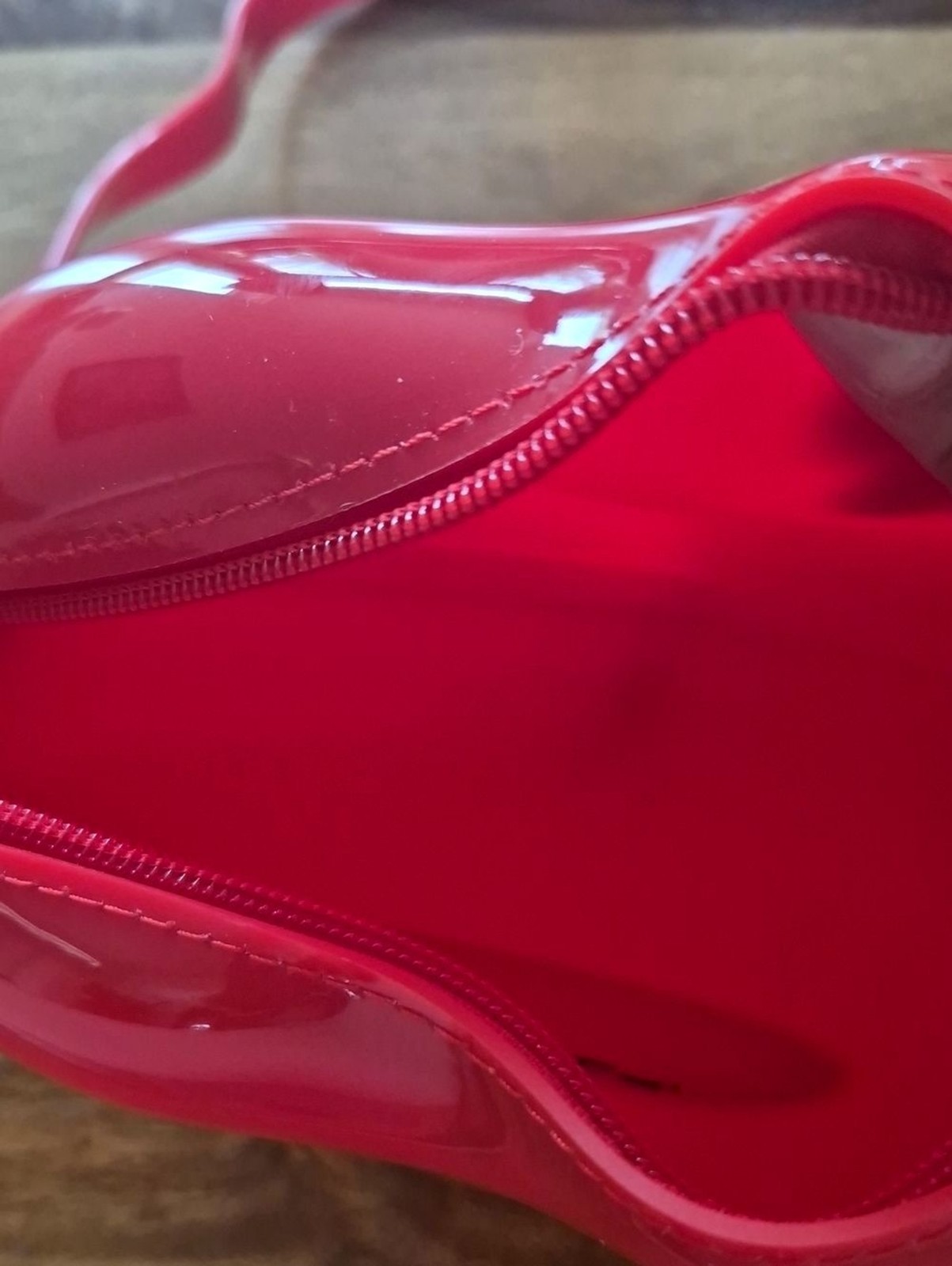 “Oddpeople” Logo Red Molded Heart Bag