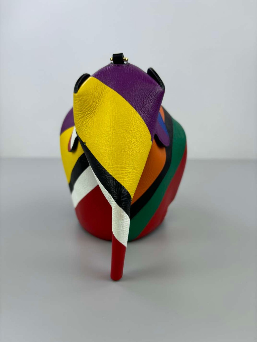 Loewe Elephant Bag Multi color splicing leather shoulder bag mini