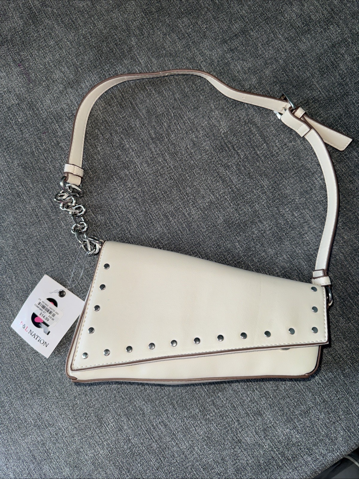 P&L Nation Shoulder Purse With Card Slots Inside