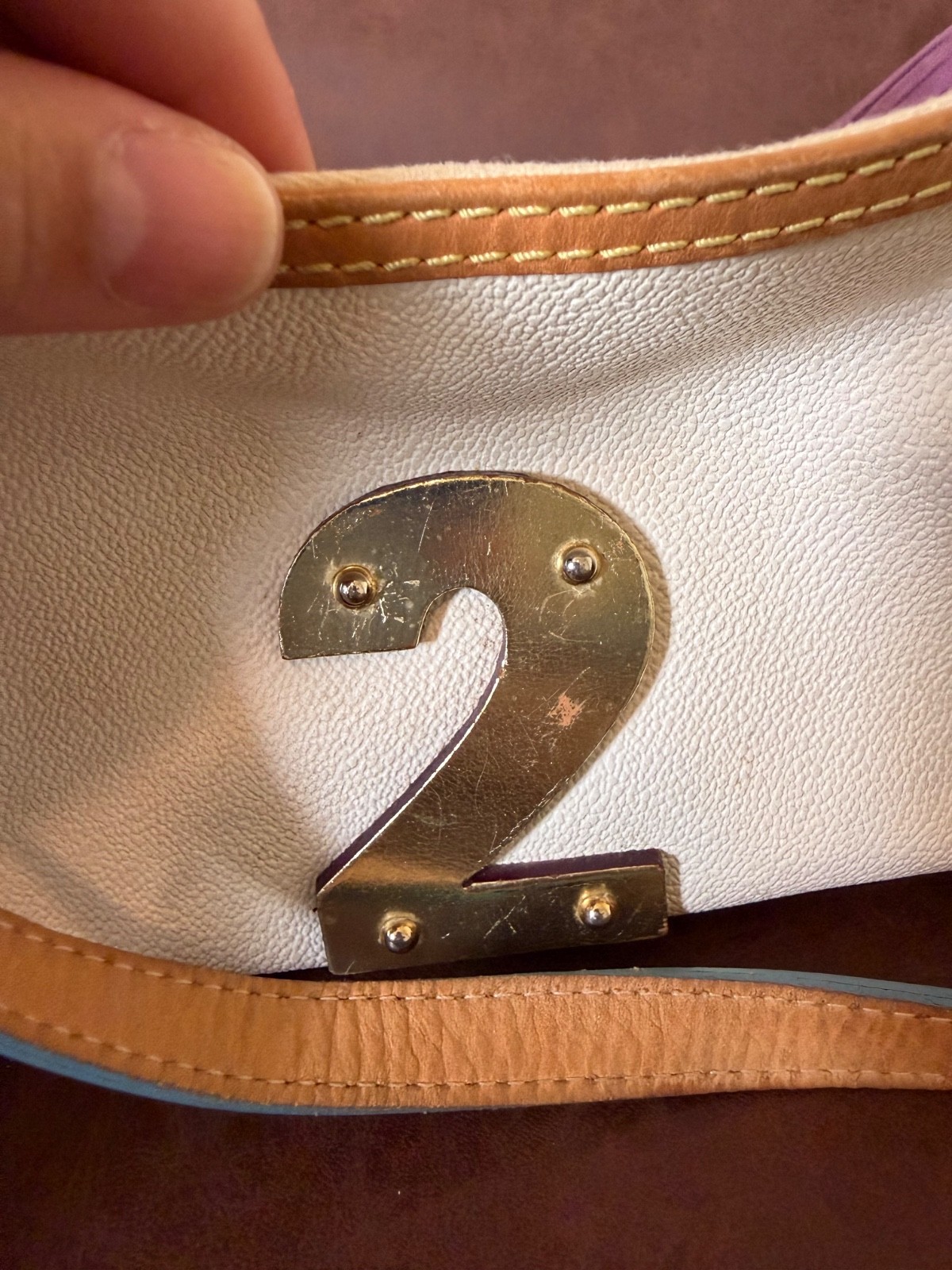 Vtg Dooney and Bourke Lindsay Lohan Barrel Bag Colorful Alphabet Satchel Y2K #2