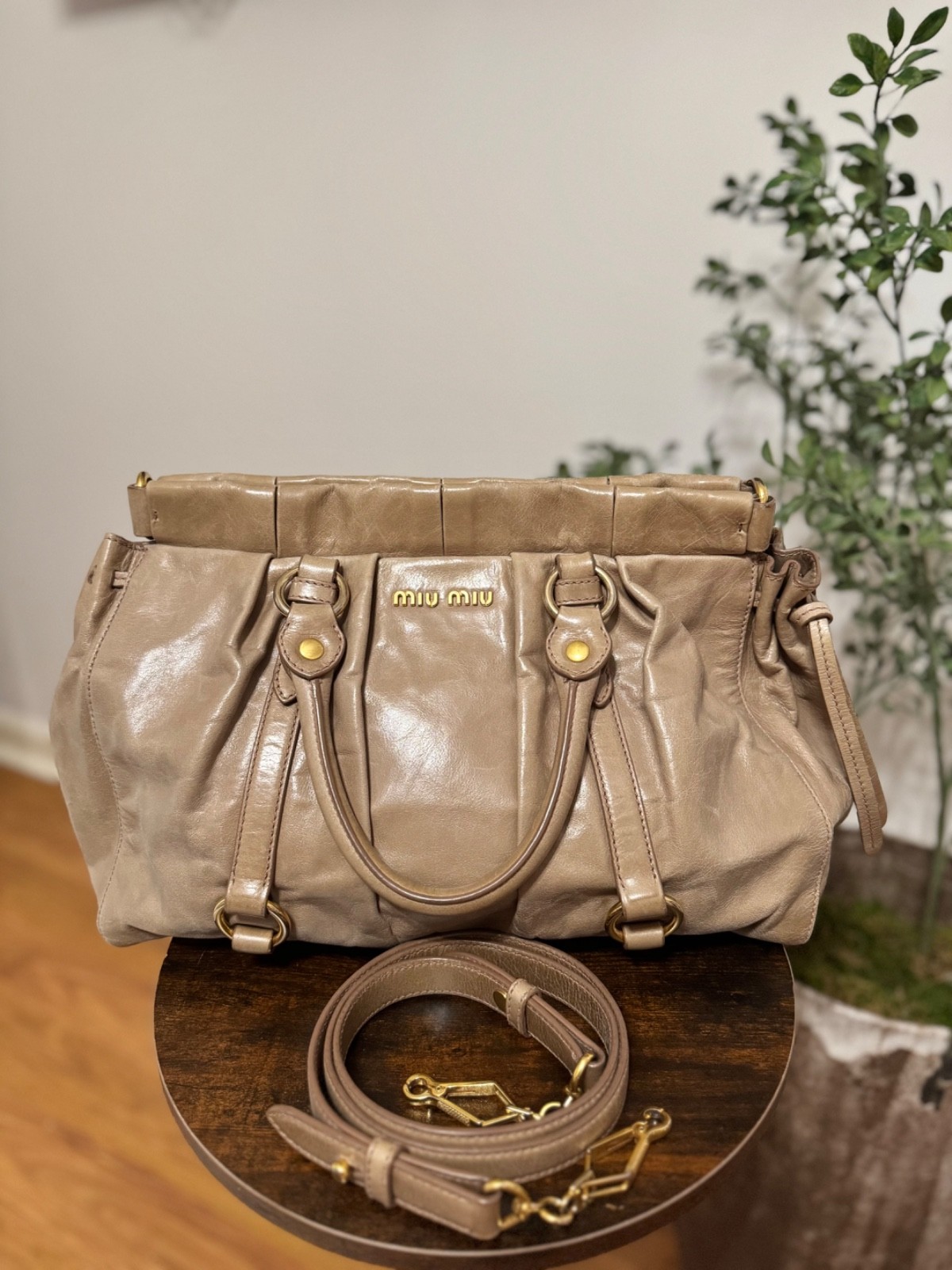 Miu Miu Vintage Y2K Archive Vitello Leather Crossbody/Handbag