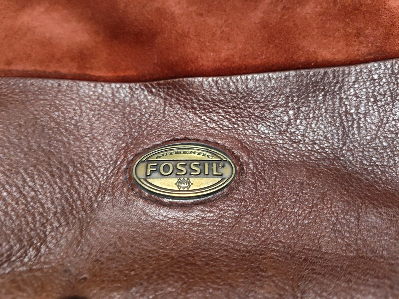 Fossil Explorer Leather Tote 4-COLOR Foldover Suede Messenger Bag NO KEY*