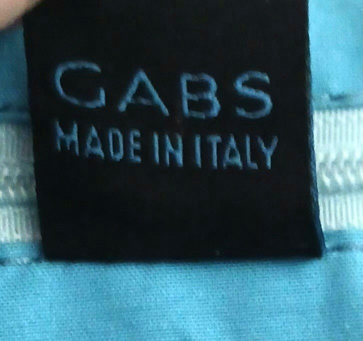 GABS Red Calf Leather Convertible Tote Bag / Boston Bag Italy Aqua Lining Snaps