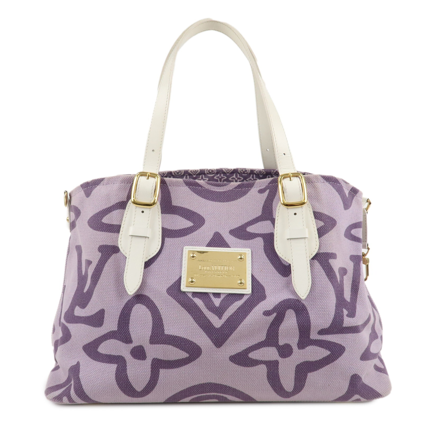 Louis Vuitton Cruise Line Tahitienne PM Tote Bag Lilas M95680 Auth Used