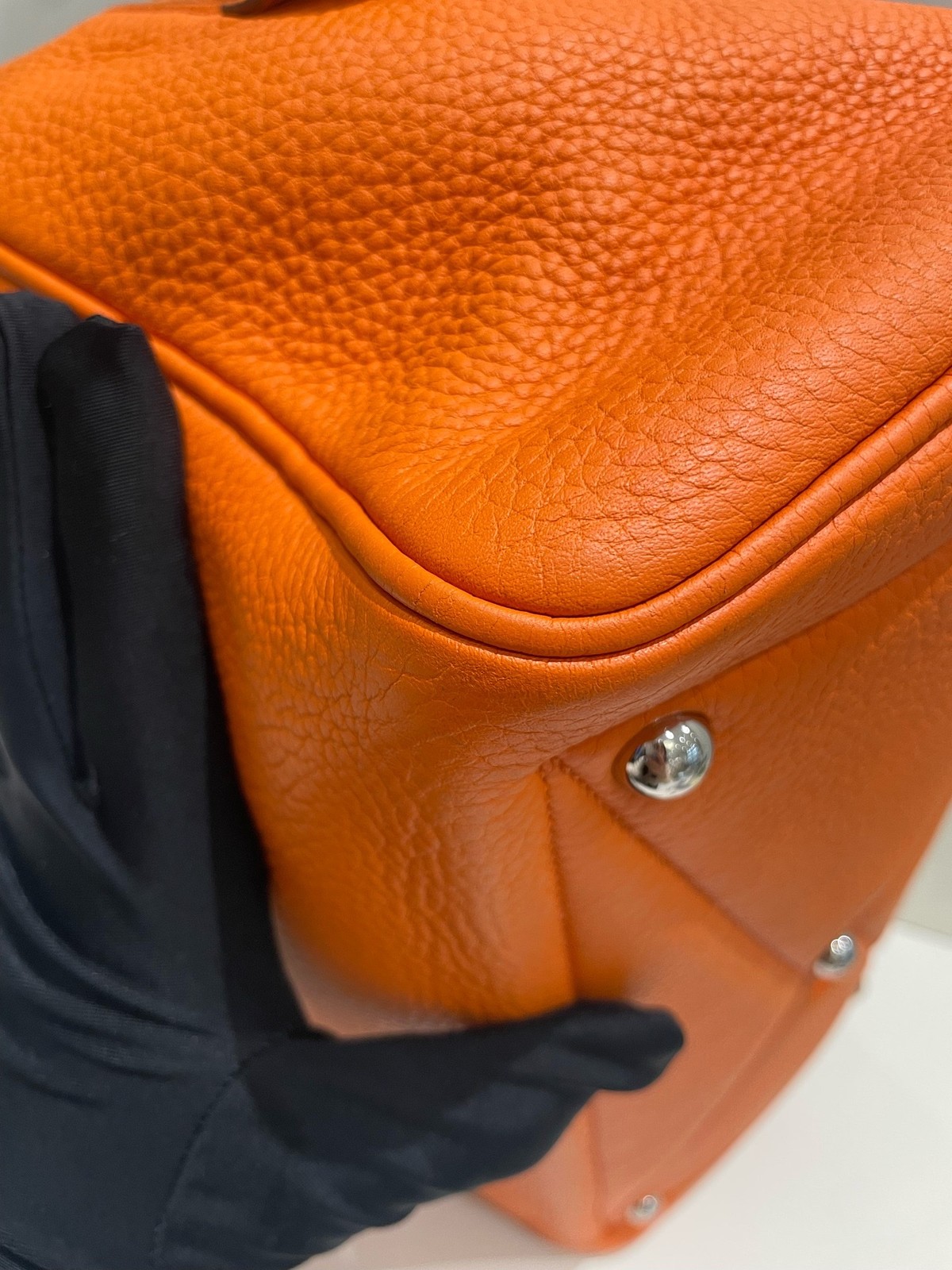 Hermes Pre-Owned Authentic Shoulder Bag Orange 35*20*16cm