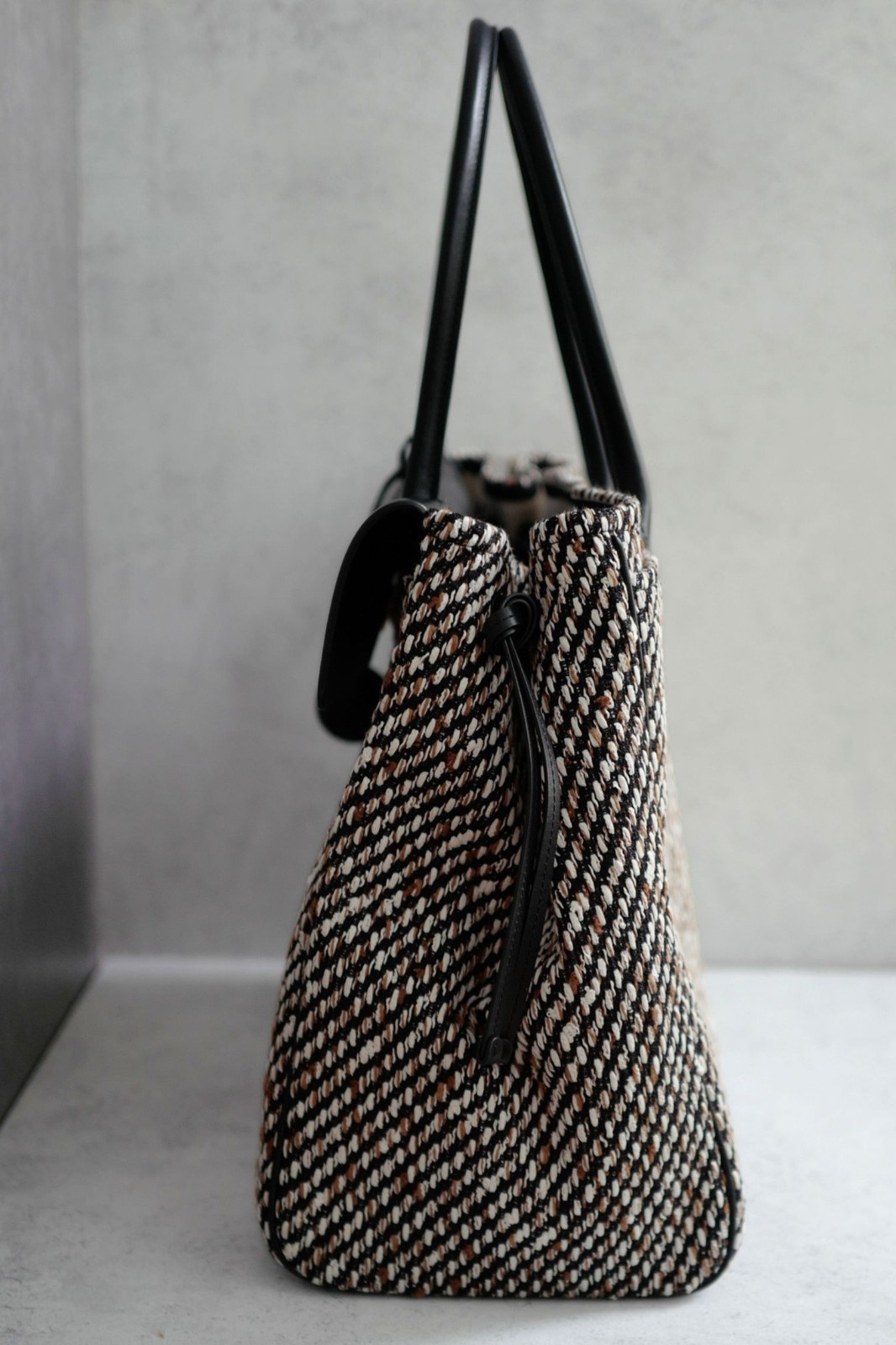 Chanel 26s Large Shopping Bag Black/Ecru Wool Gold Hardware “Matthieu Blazy’s”