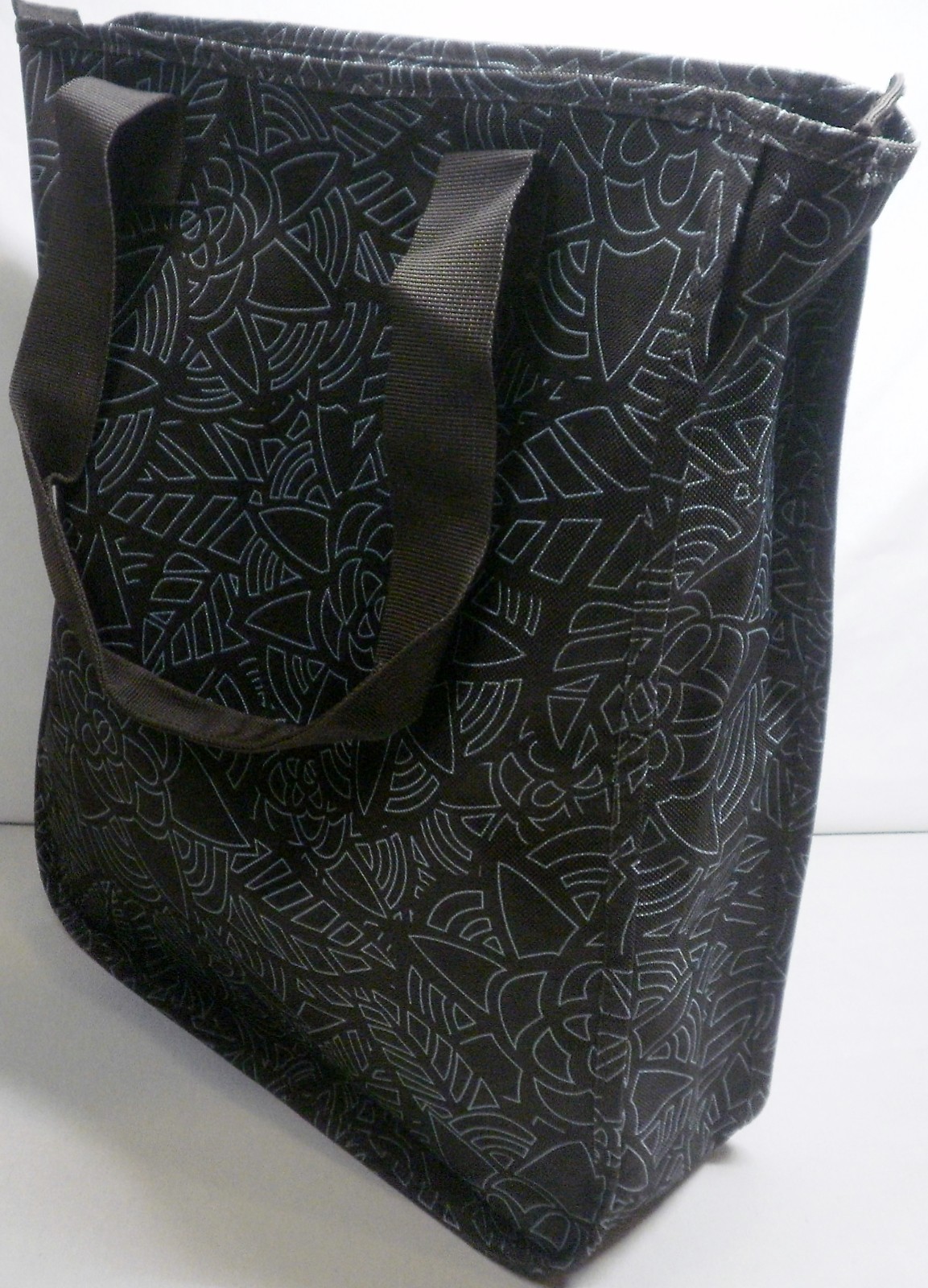 Adidas Tote Bag Zipper Closure 100% Polyester Brown