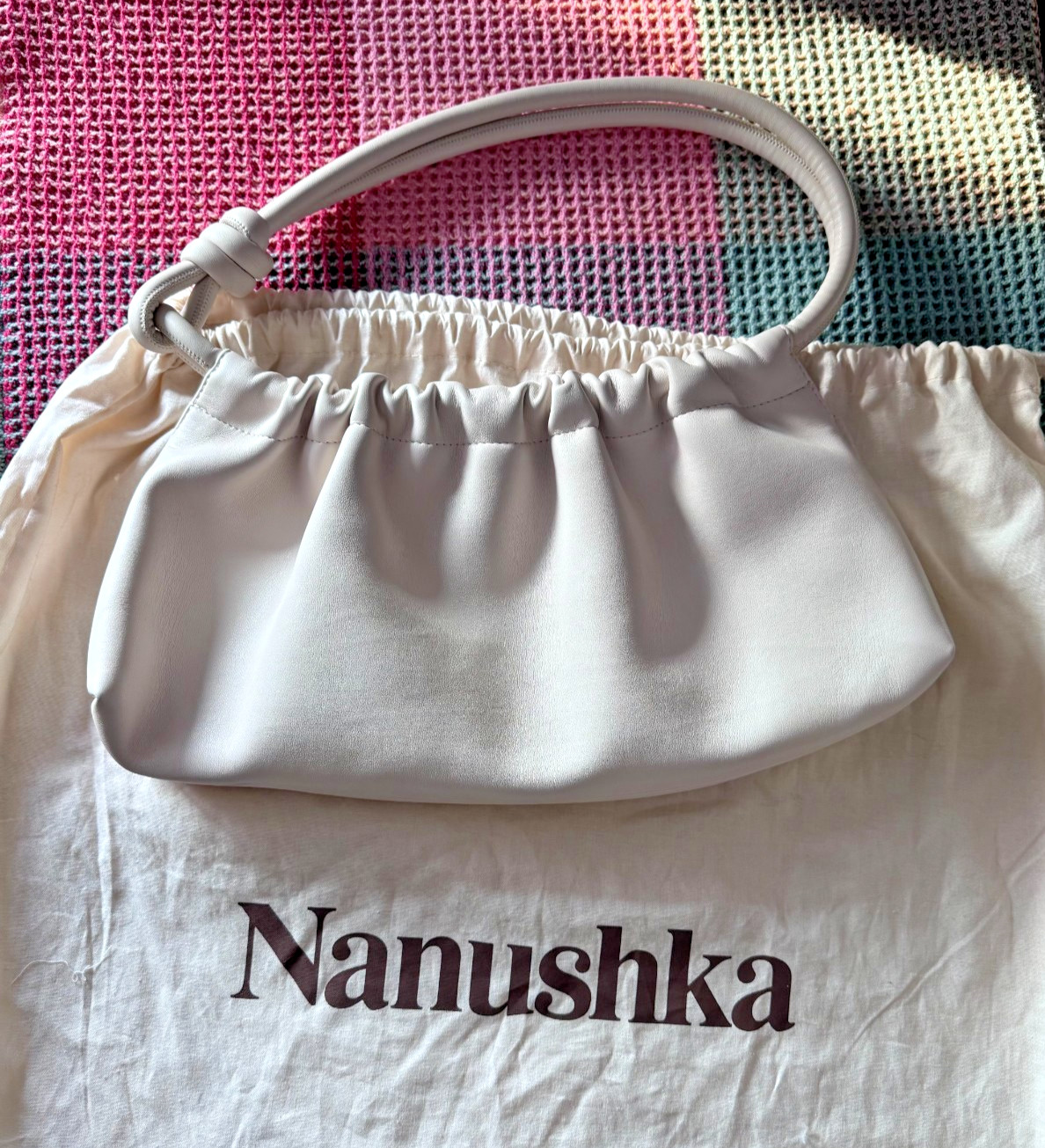 Nanushka Off-White Vegan Leather Valerie Bag