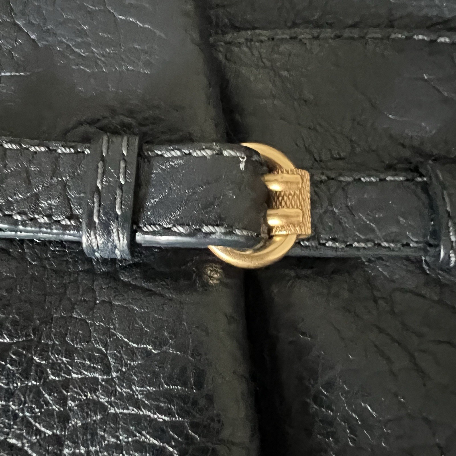 Marc Jacob’s Petal To The Metal Natasha Bird Navy Blue Leather Shoulder Bag