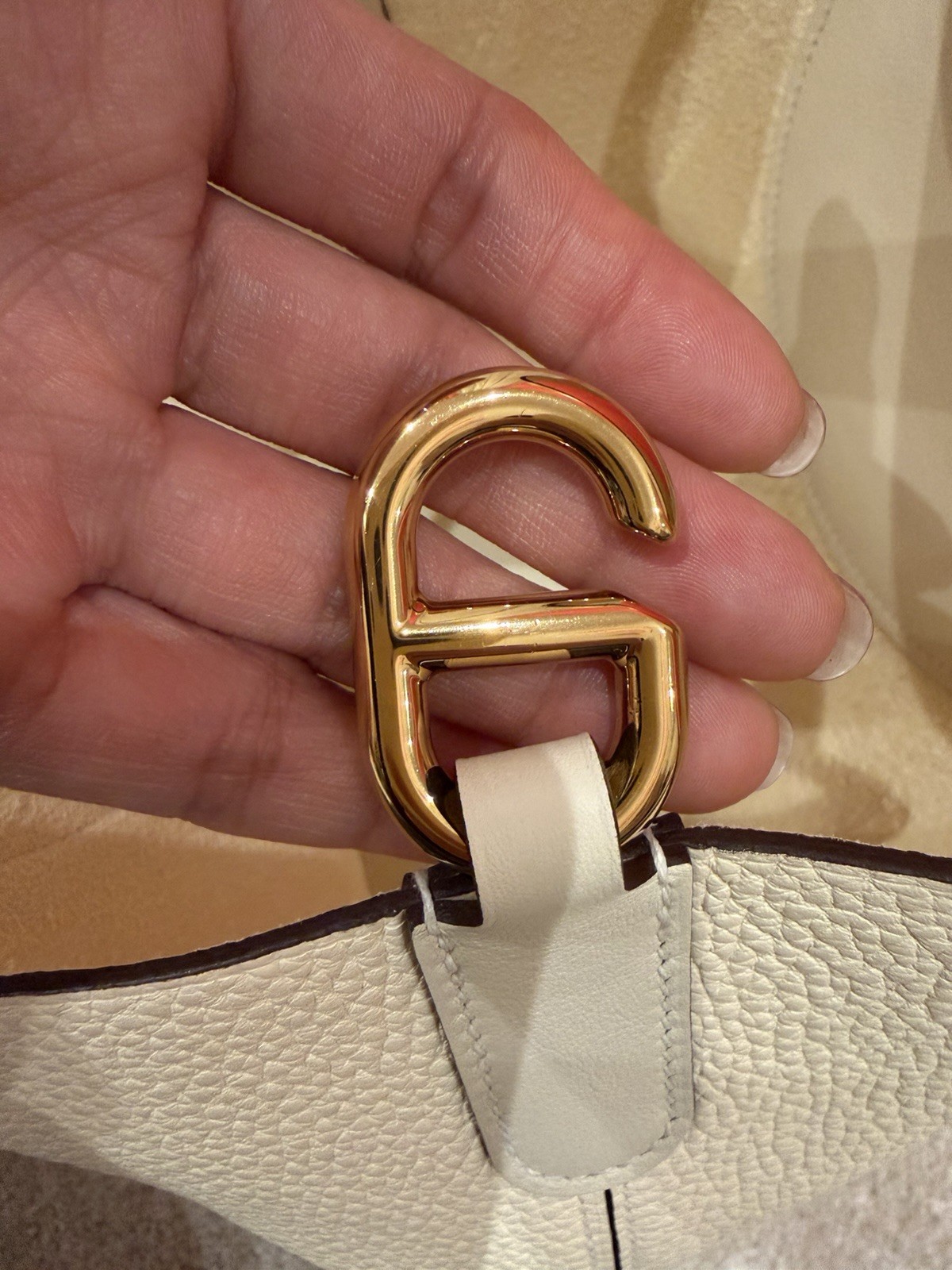 Hermès Nata in the loop 23 Gold Hardware clemence and swift