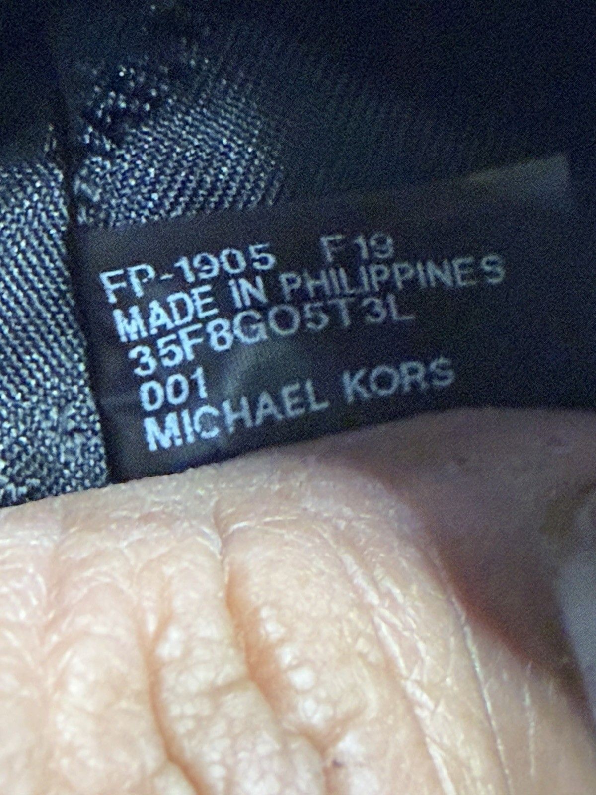 Michael Kors Sofia Large Tote Black Saffiano Leather Gold Chain MK Logo Charm