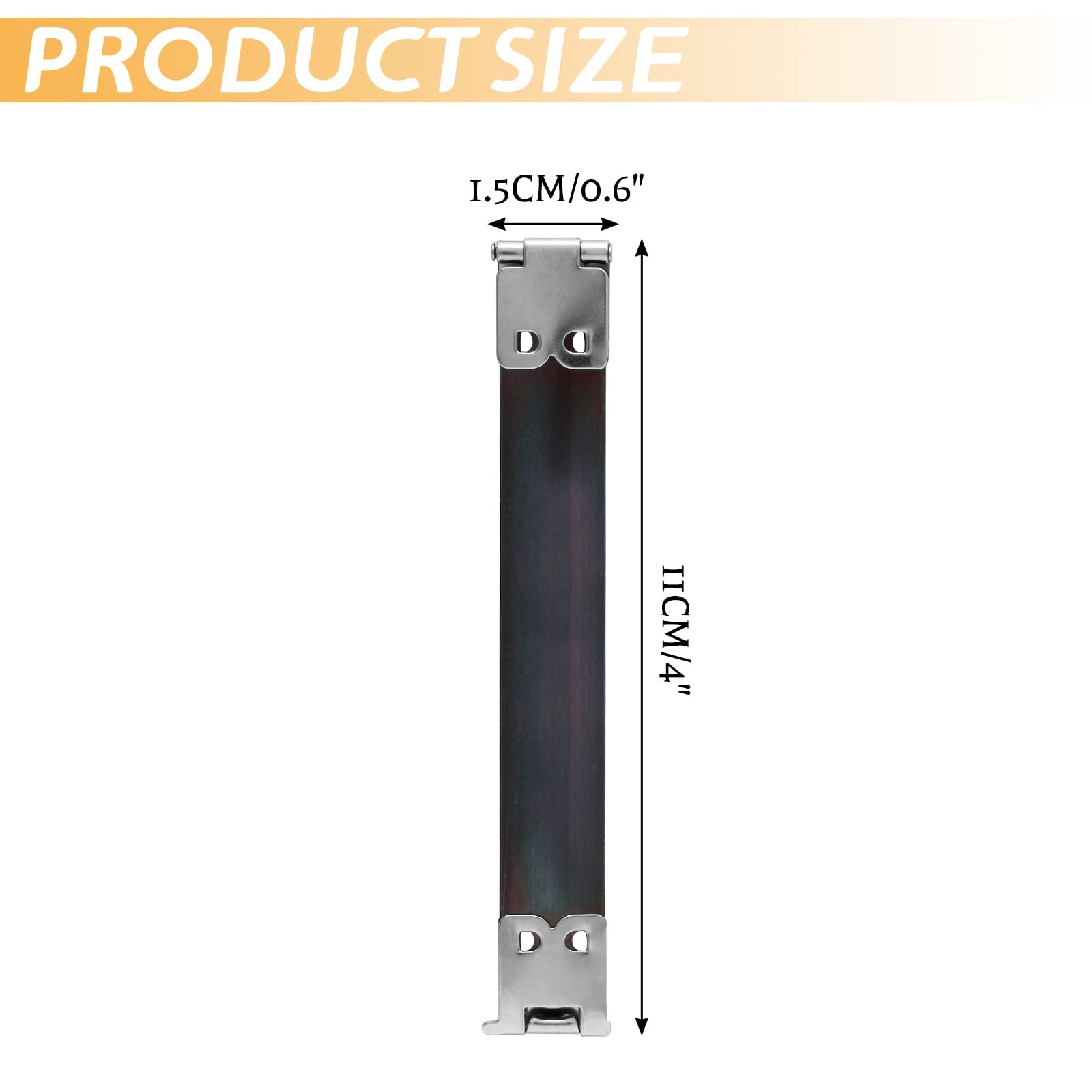 Piutouyar 110mm / 4.33 Inch Metal Internal Flex Frame 110 mm / in, Black