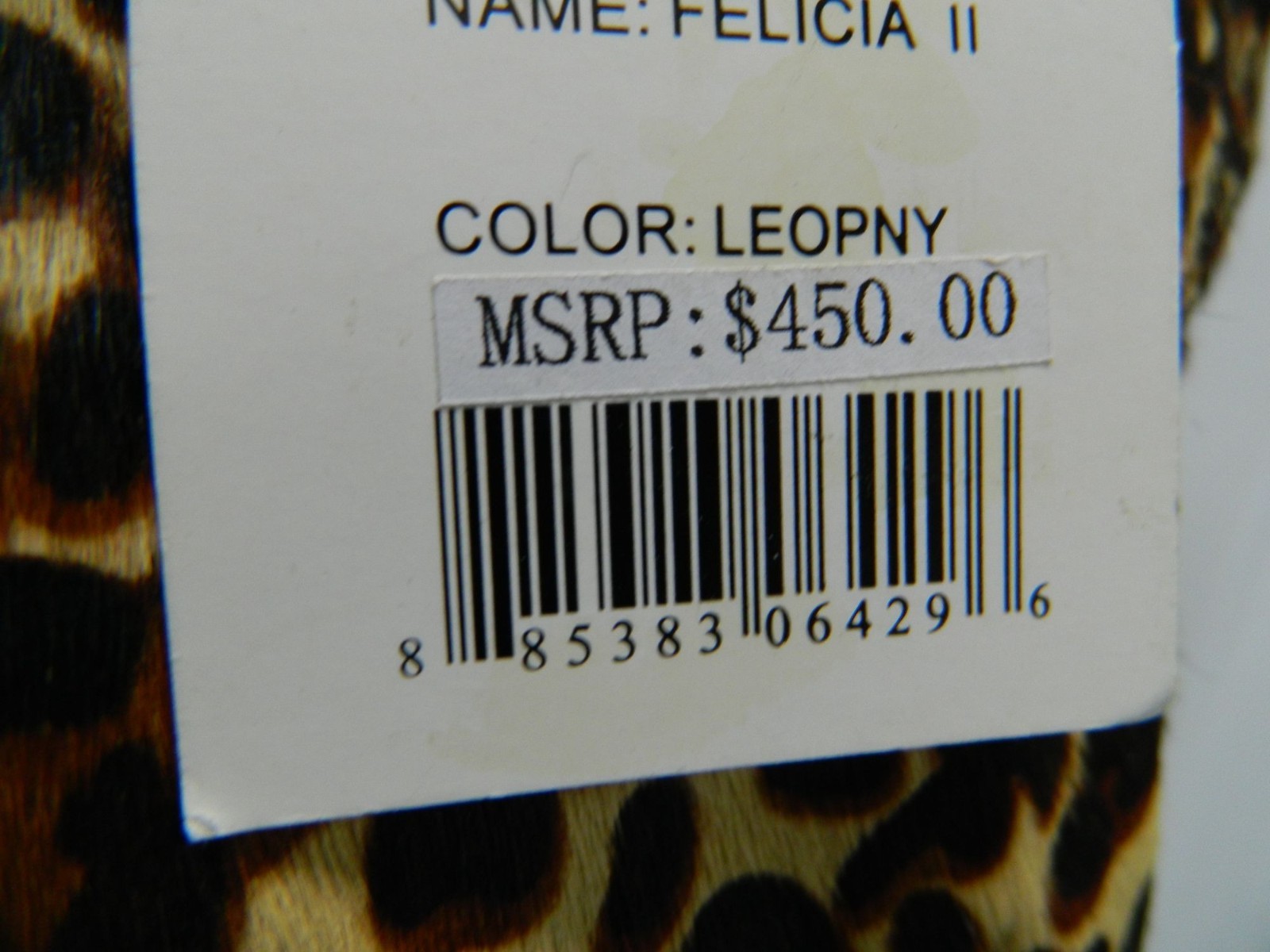 Charles Jourdan Paris Leopard Print Felicia II Tote Bag Vegan Y2k MSRP $450