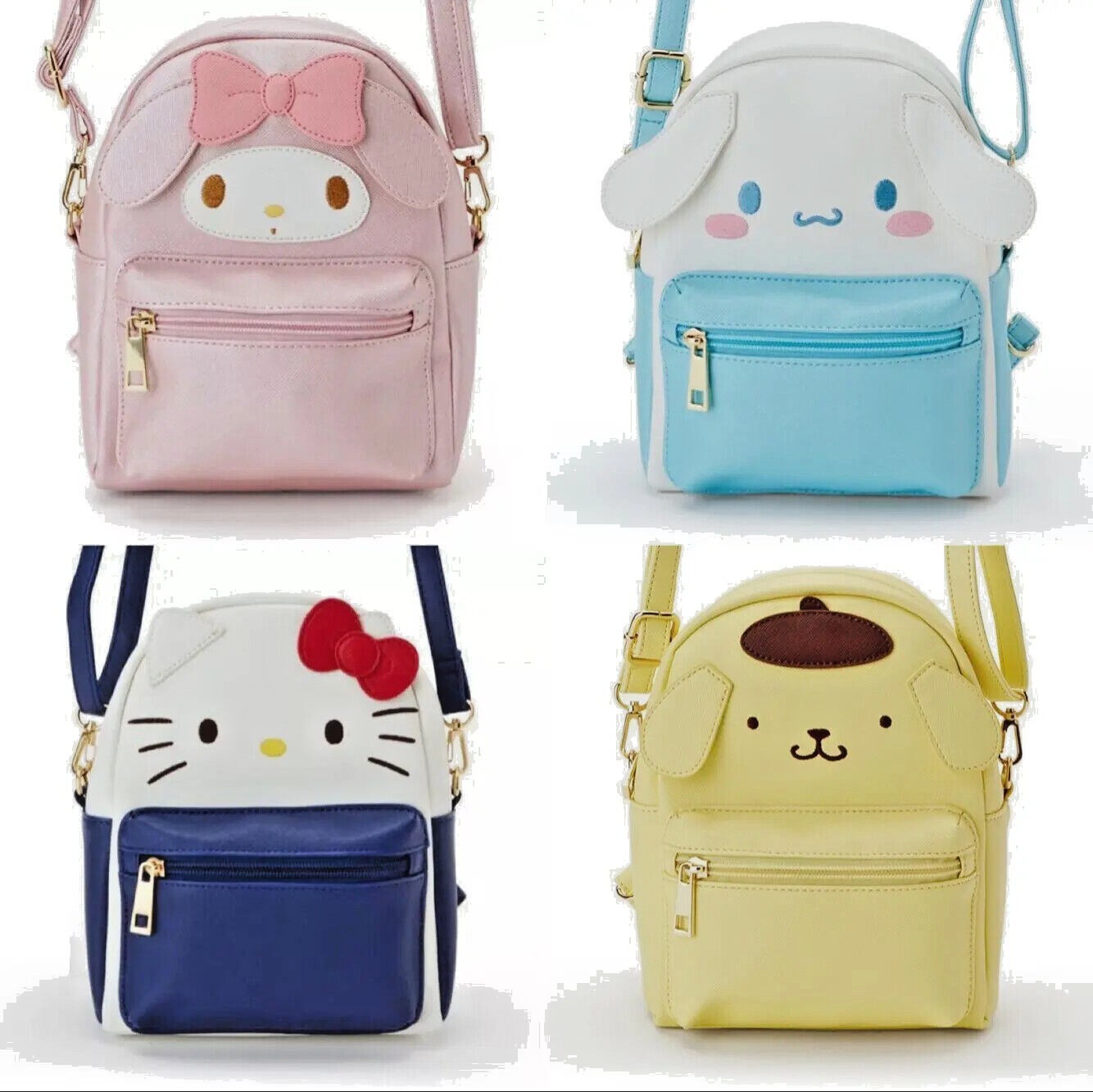 Sanrio Hello Kitty Mini Bag Multifunctional My Melody Kuromi Shoulder Bag MINISO