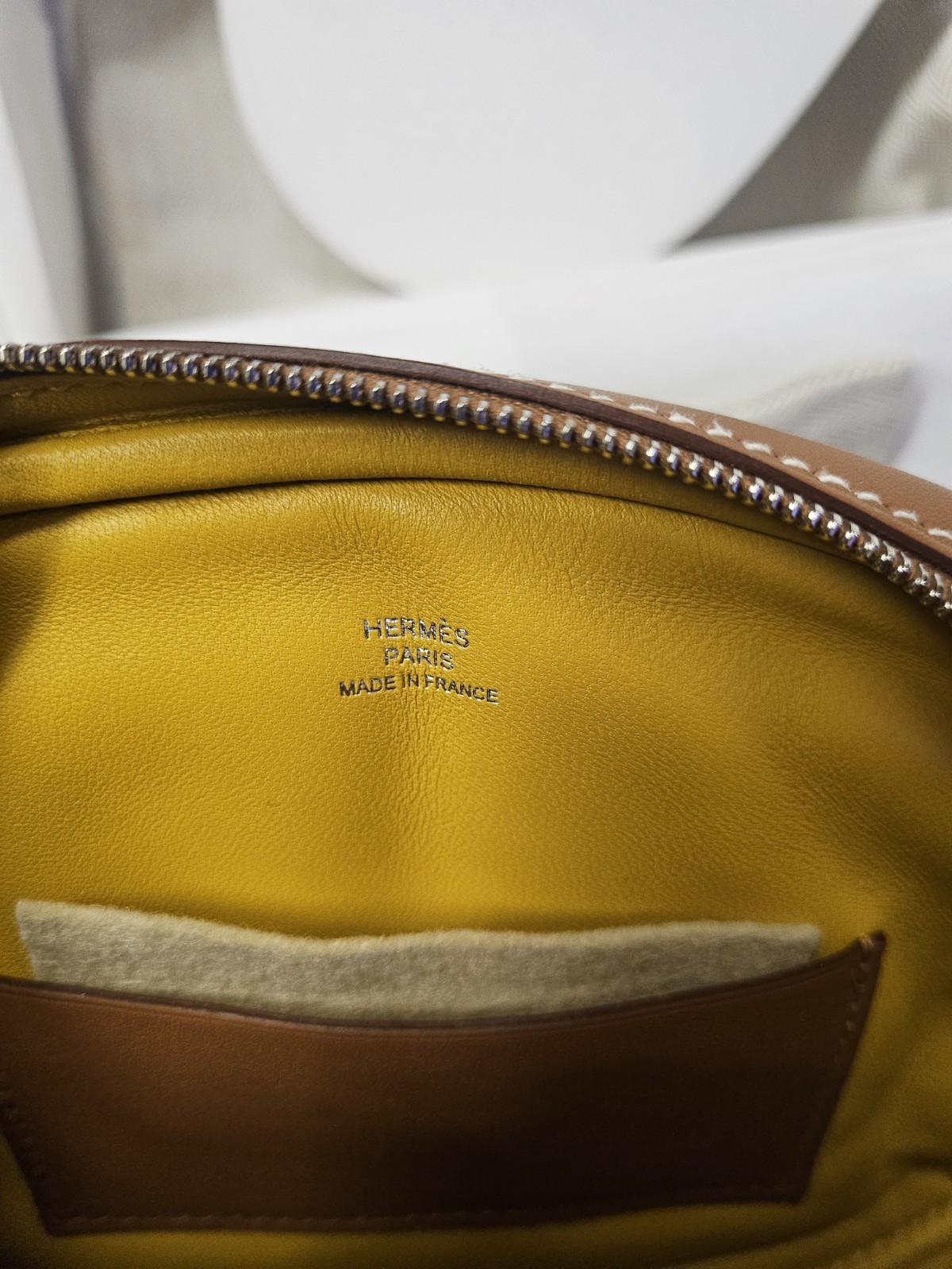 Hermes In The Loop Belt Bag Verso Swift Leather Gold/Yellow Palladium Hardware