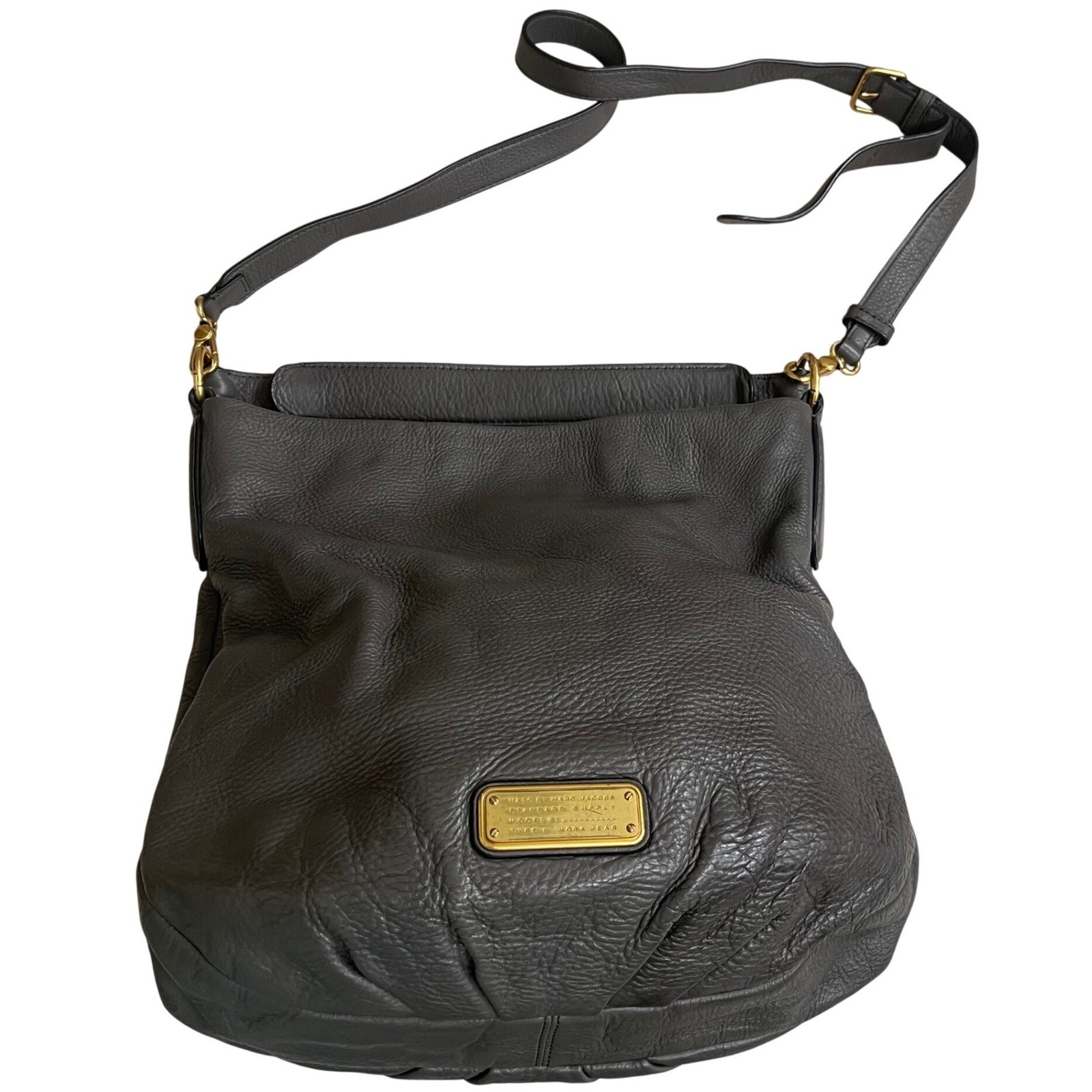 Marc by Marc Jacobs Classic Q hillier cowhide pebbled Leather Crossbody Hobo