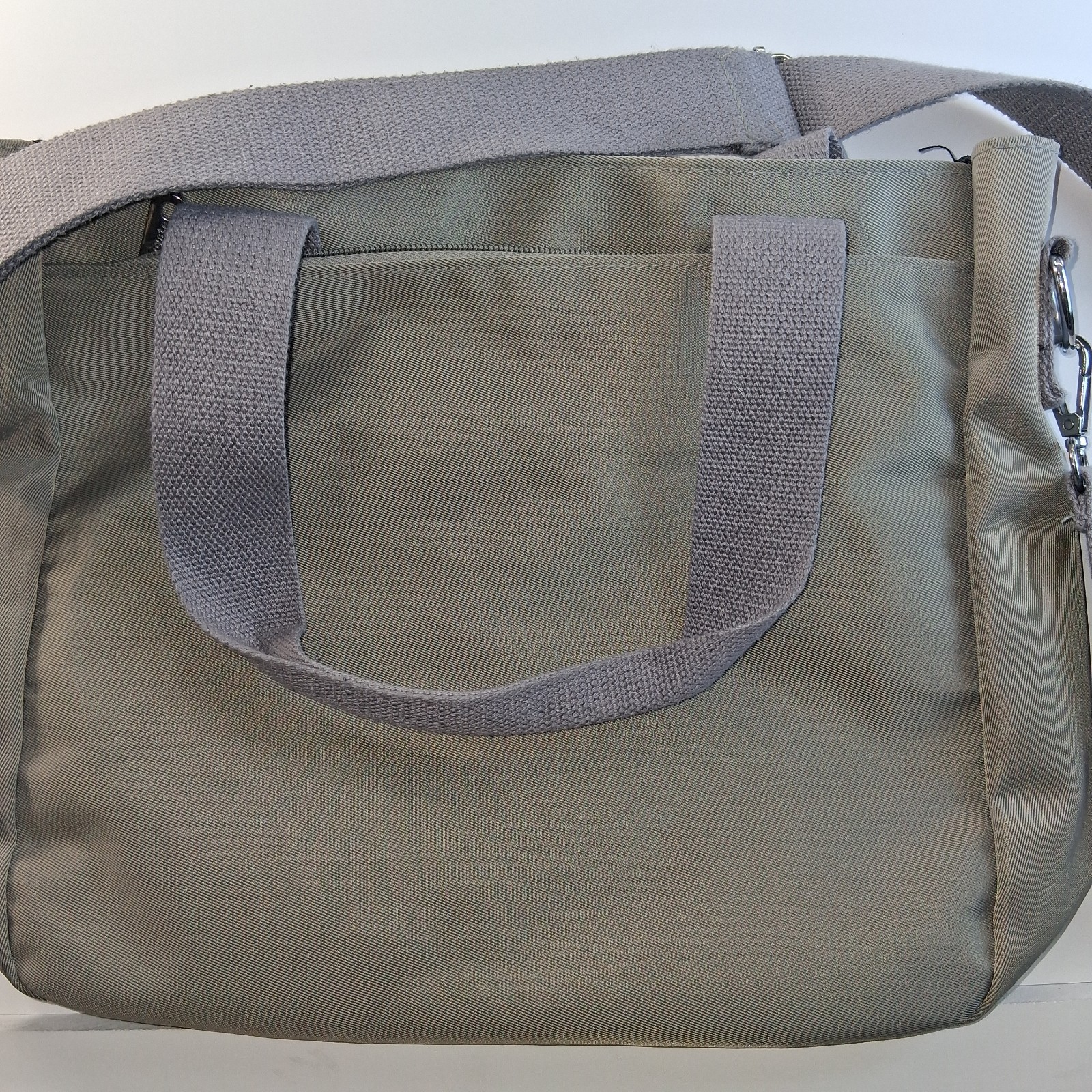 Suoyate Tote Bag Womens Gray Shoulder Purse Handbag Large Pockets Canvas Travel