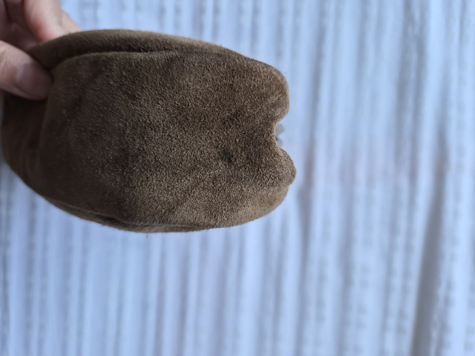 Miu Miu Mini Pouch Clutch Seu Leather Brown Color