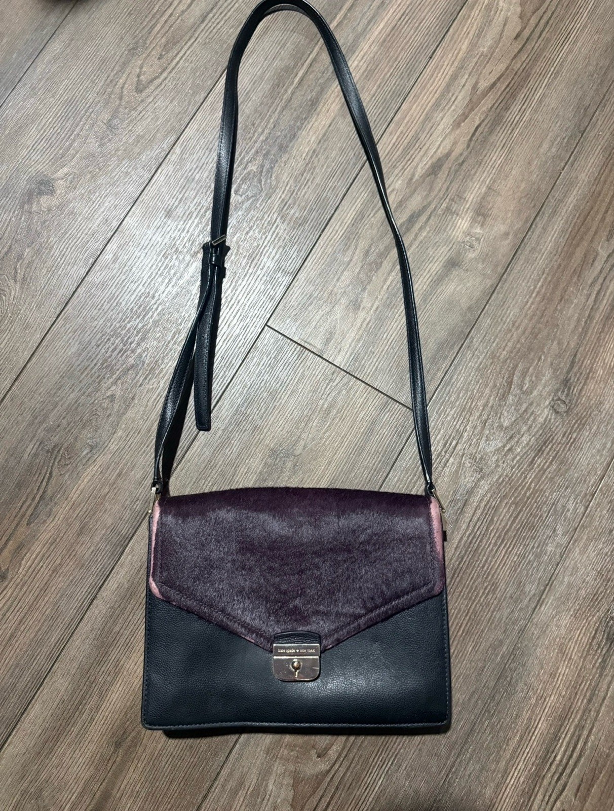 Kate Spade New York Sayra Hyde Place Leather Calf Hair Crossbody Bag