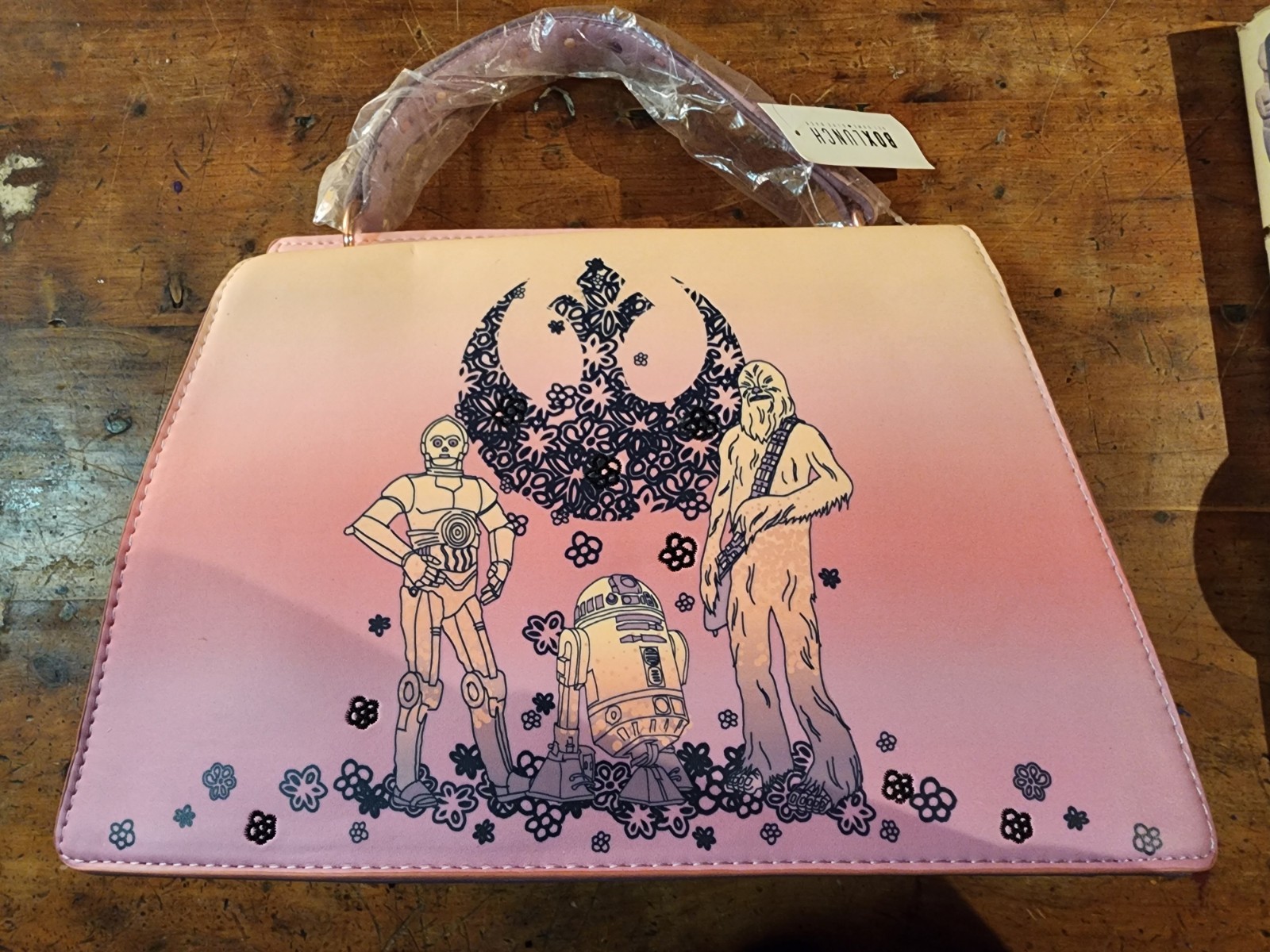 Our Universe Star Wars Pink & Purple Ombre Sidekick Crossbody Handbag Lunchbox