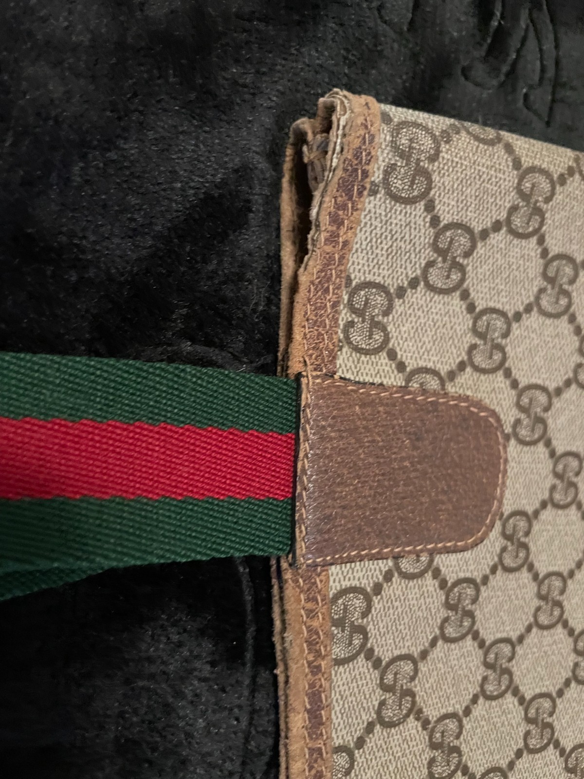 Gucci Vintage Sherry Line Tote – Signature GG – Brown