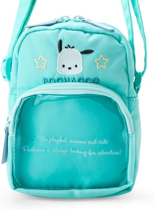 Sanrio Kids Shoulder Bag Pochacco 62.5-120cm Nylon, Polyester, PVC Green G-2