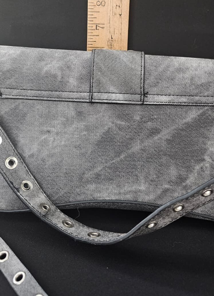 Studded Shoulder bag in Gray and Silver – [B-8]
